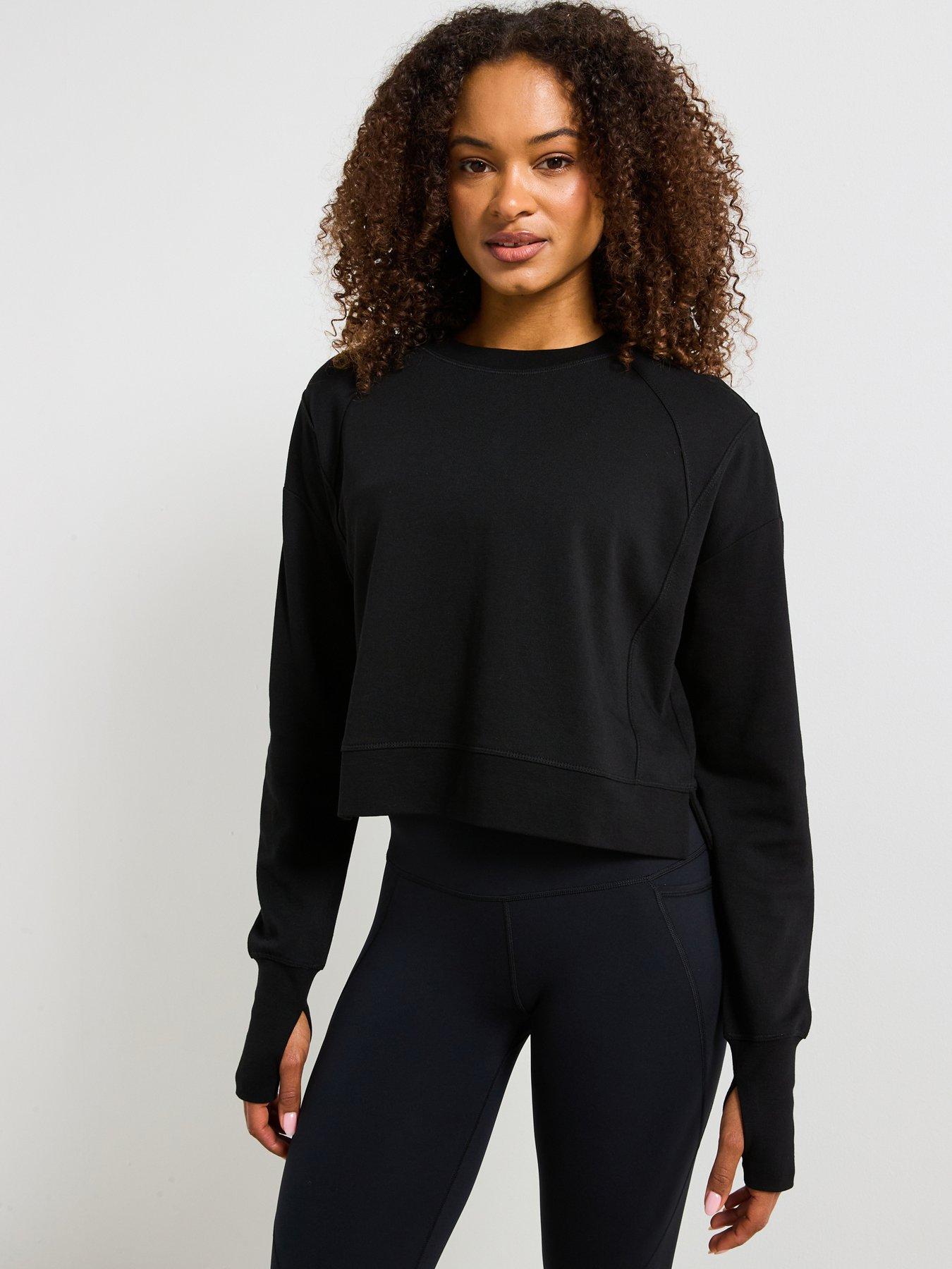 Sweaty Betty Womens Training After Class Sweatshirt - Black