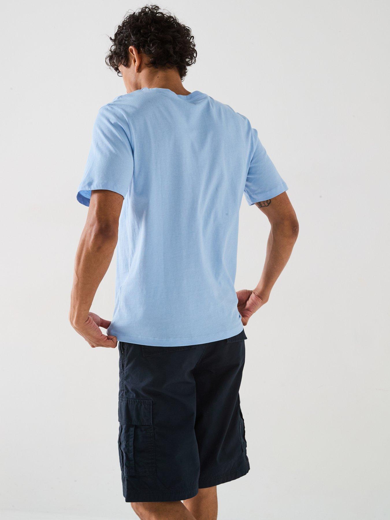 Image 2 of 5 of Jack & Jones Palm Circle Graphic T-Shirt - Light Blue
