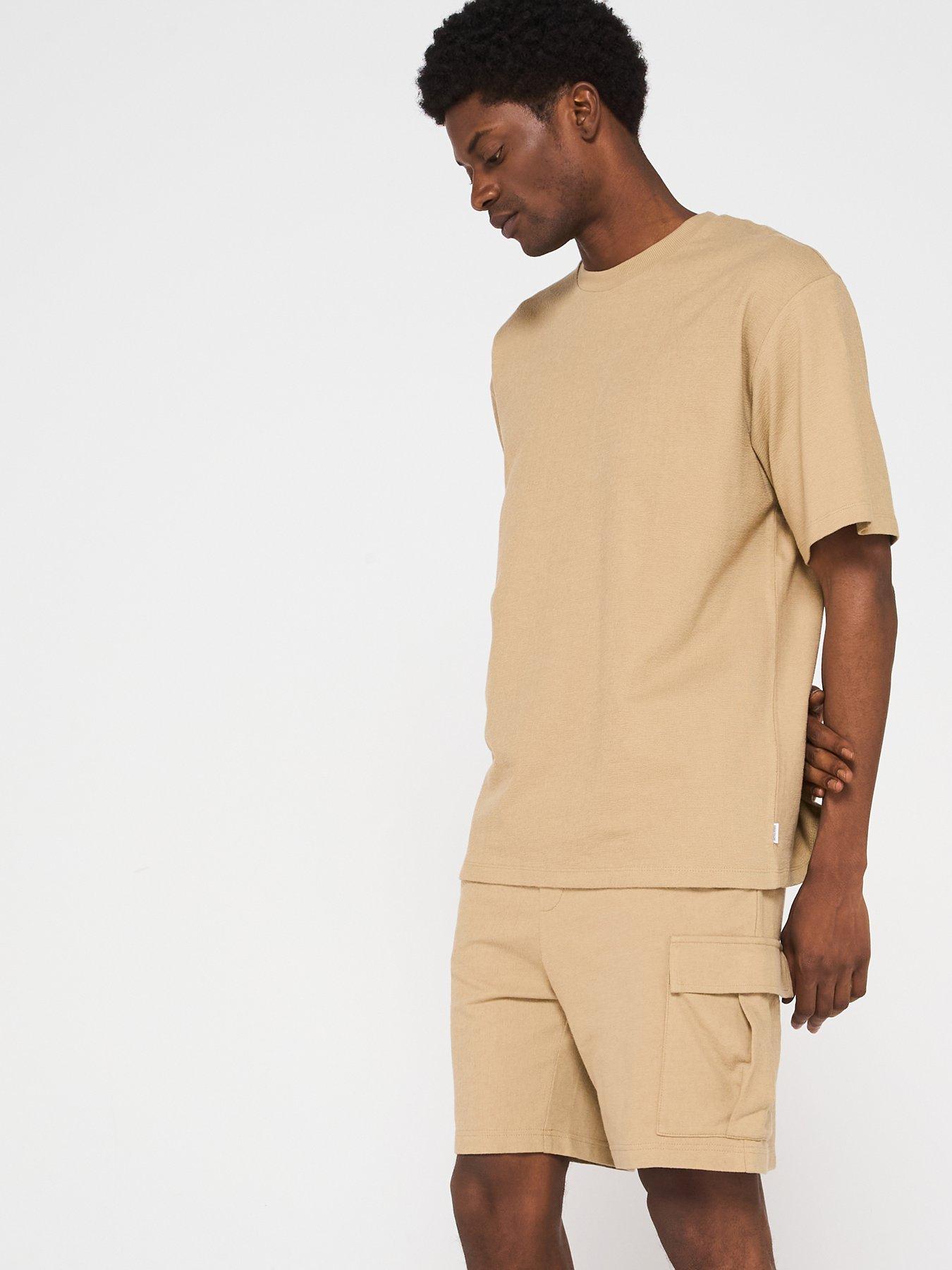 Jack Jones Osmos T-Shirt Cargo Shorts Set Coriander Very