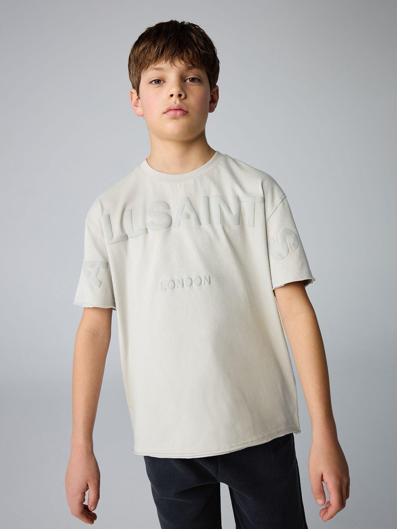 undefined All Saints T-Shirt And Shorts Set - Grey