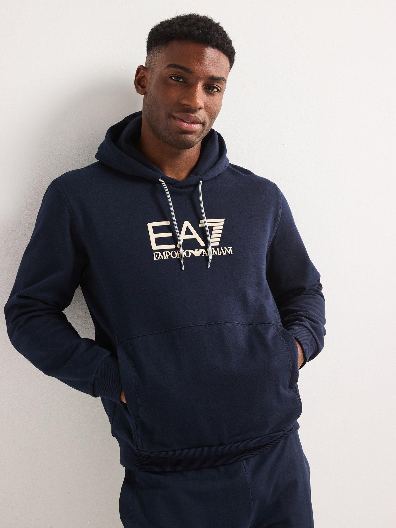 EA7 Emporio Armani Train Visibility Hoodie Dark Blue Very