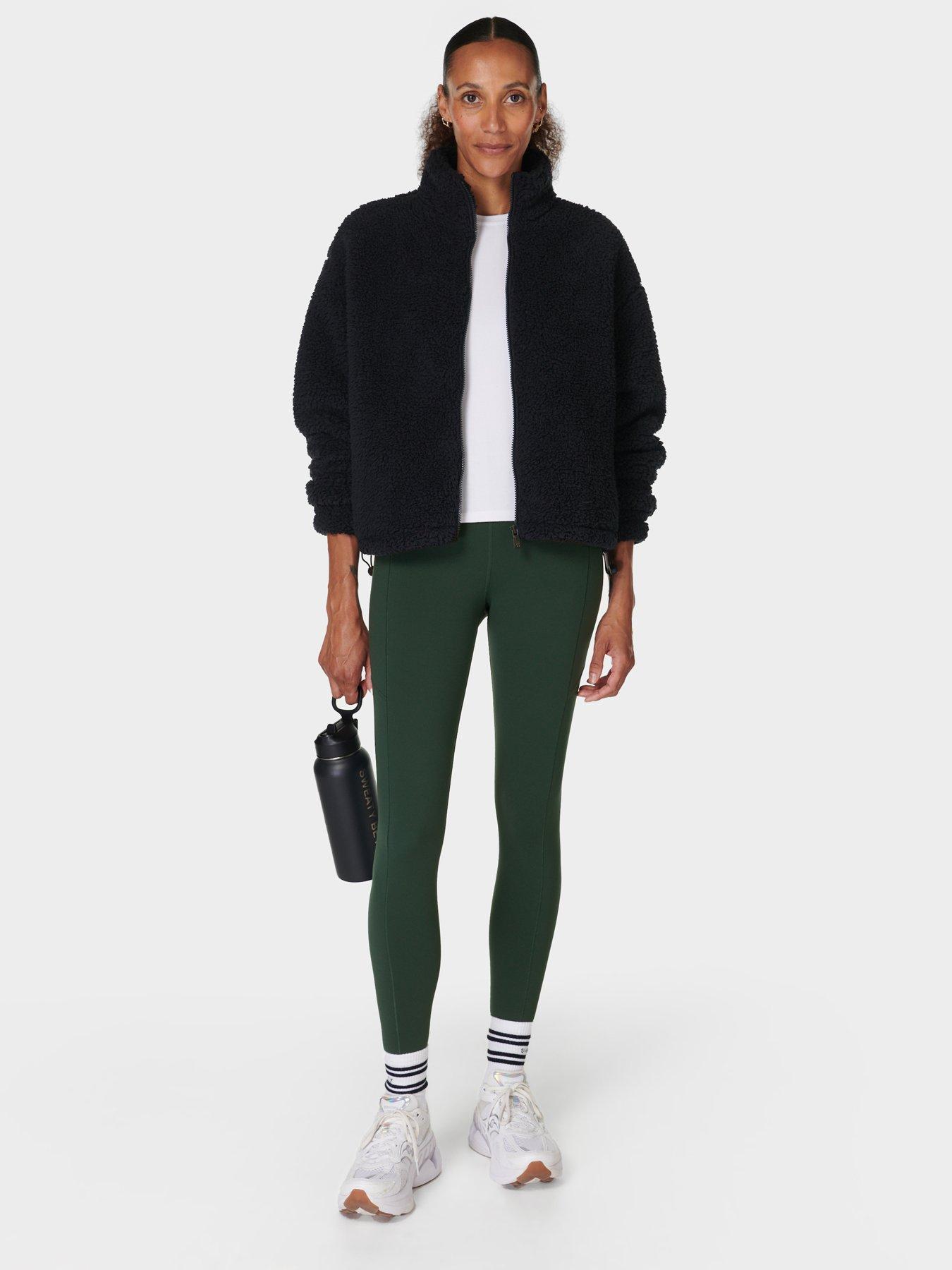 Sweaty Betty Womens Training Canyon Fleece Zip Up - Black | Very