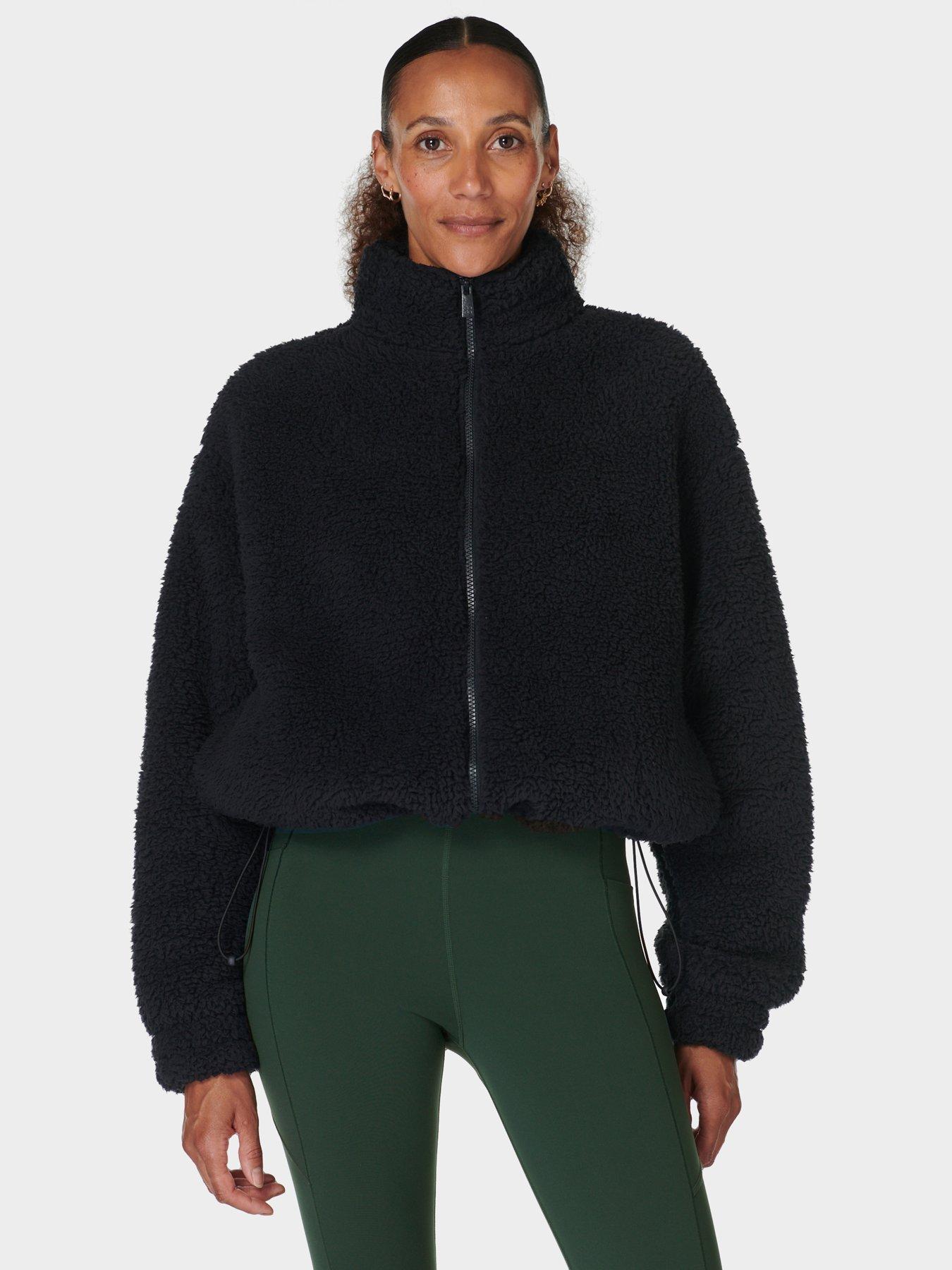 Sweaty Betty Womens Training Canyon Fleece Zip Up - Black | Very