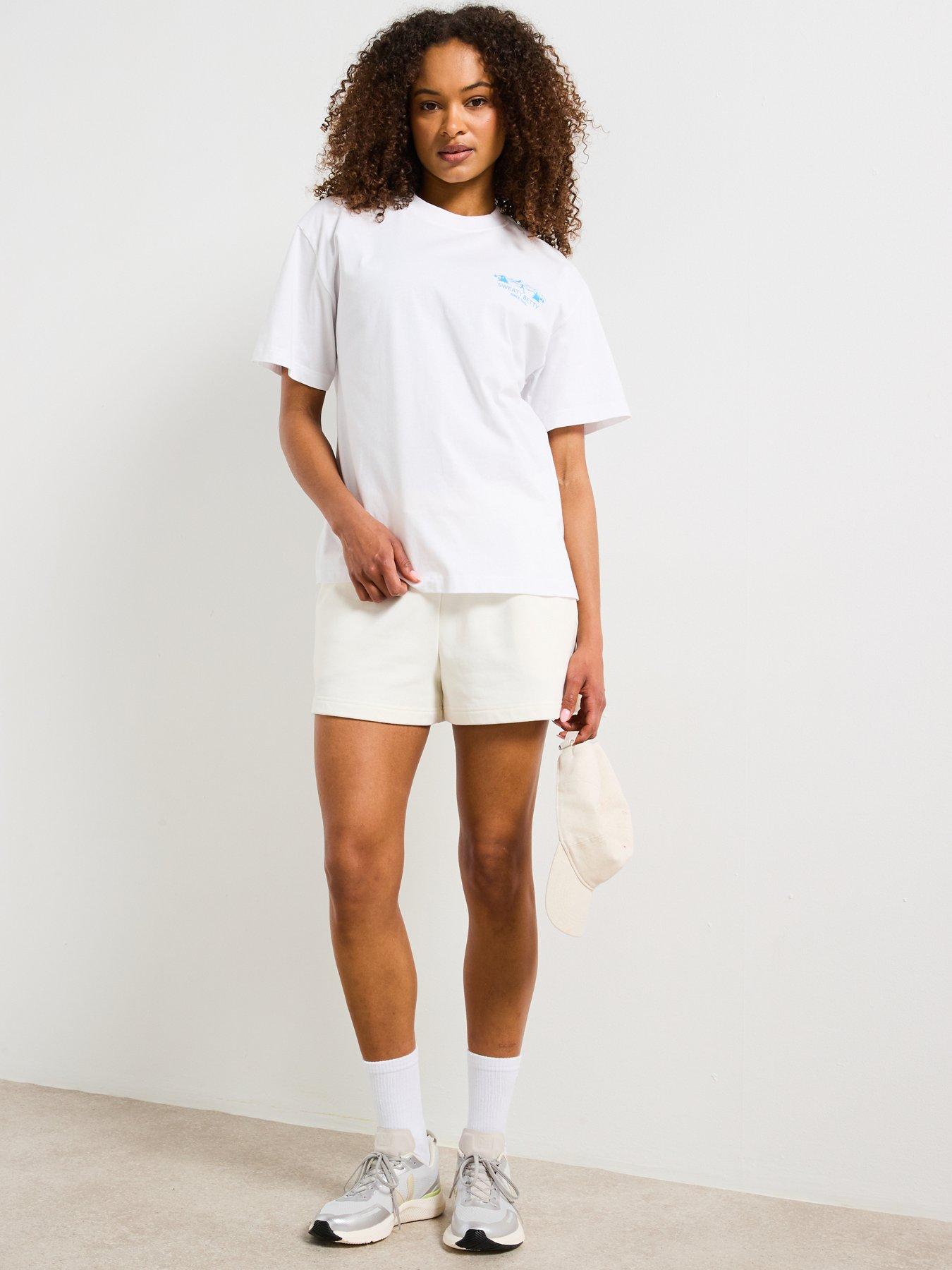 Image 3 of 6 of Sweaty Betty Womens Explore More T-Shirt - White