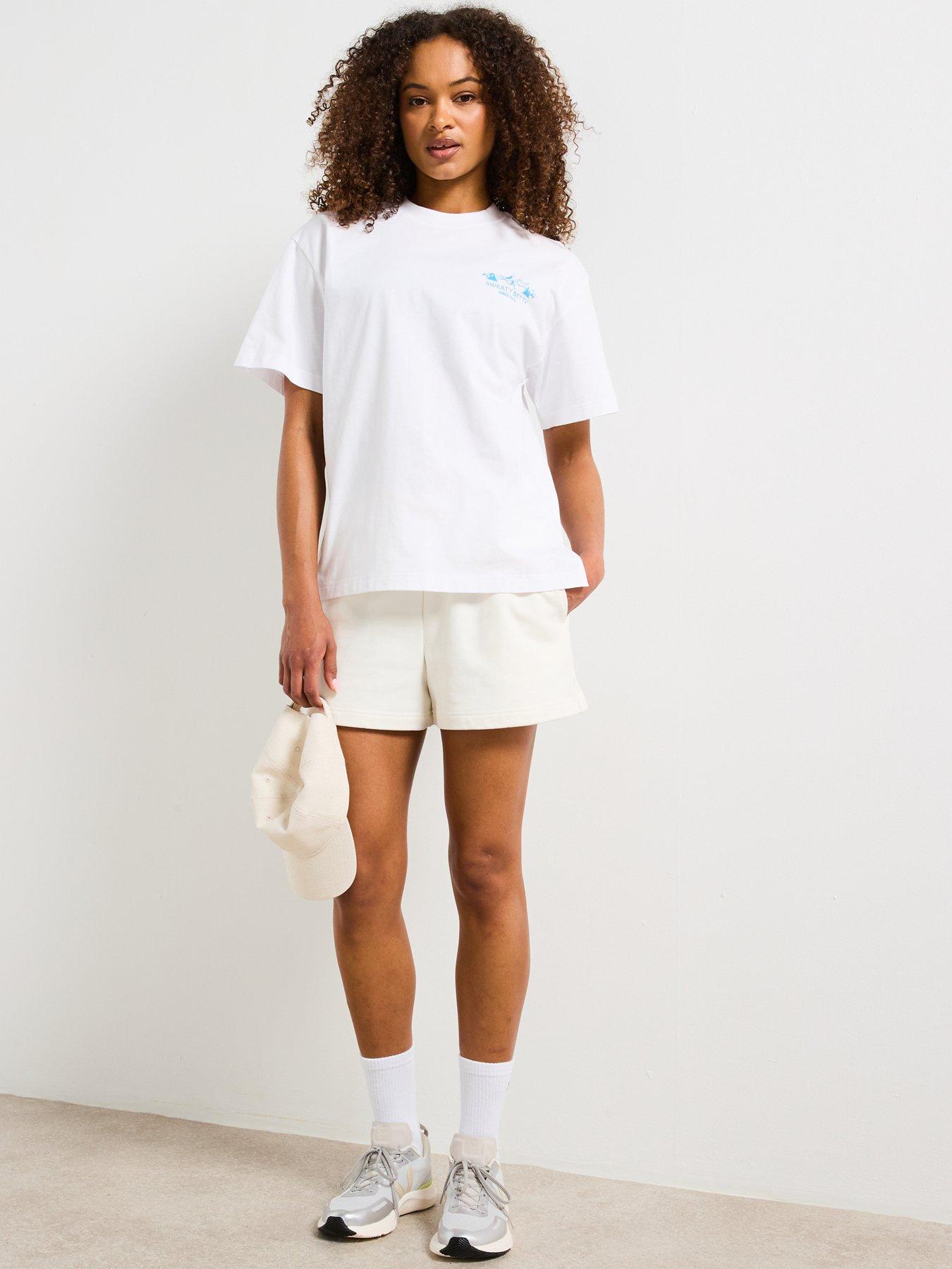Image 6 of 6 of Sweaty Betty Womens Explore More T-Shirt - White