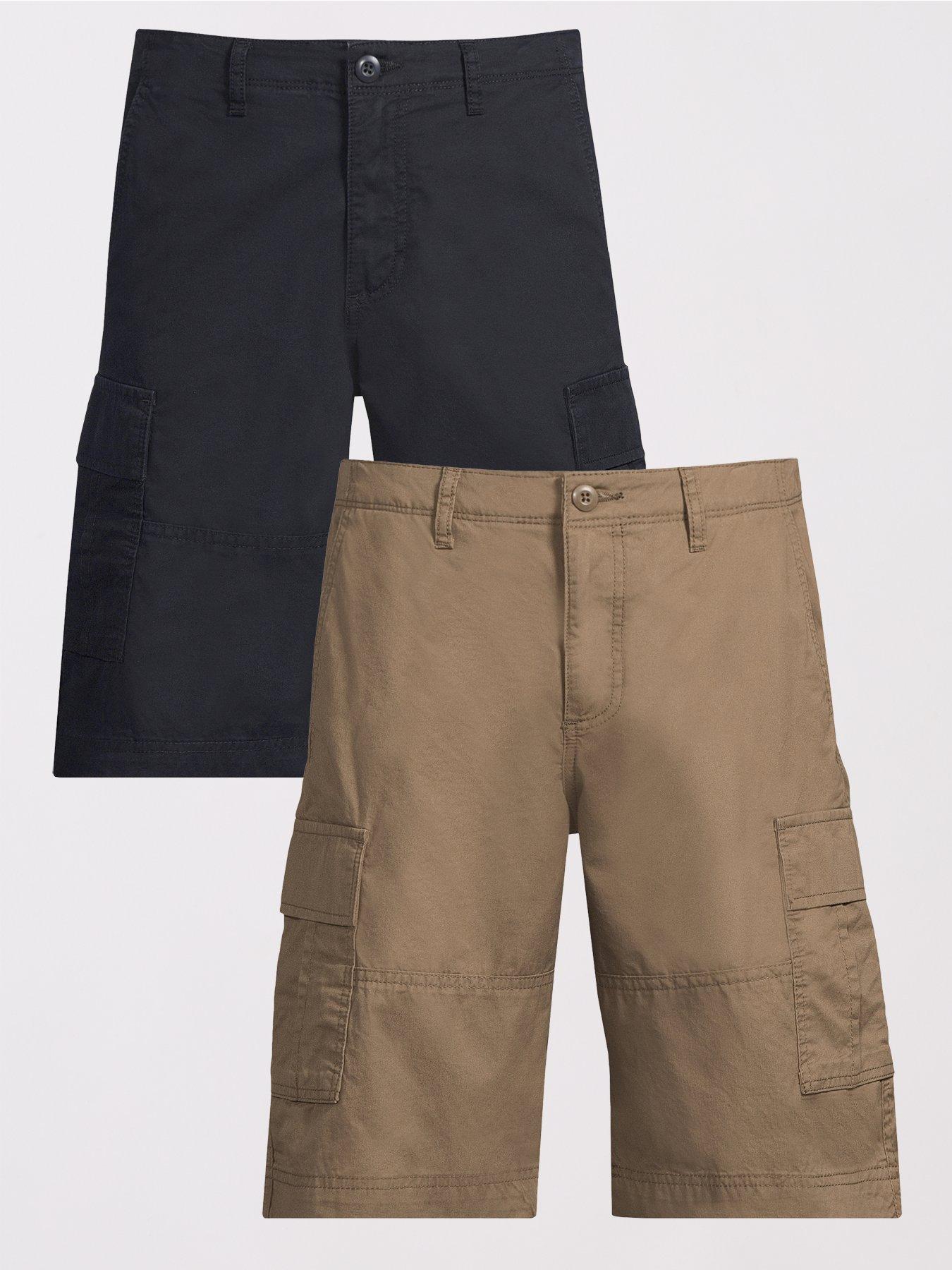 undefined Jack & Jones Cole Mateo Cargo Shorts Mid Length 2pk