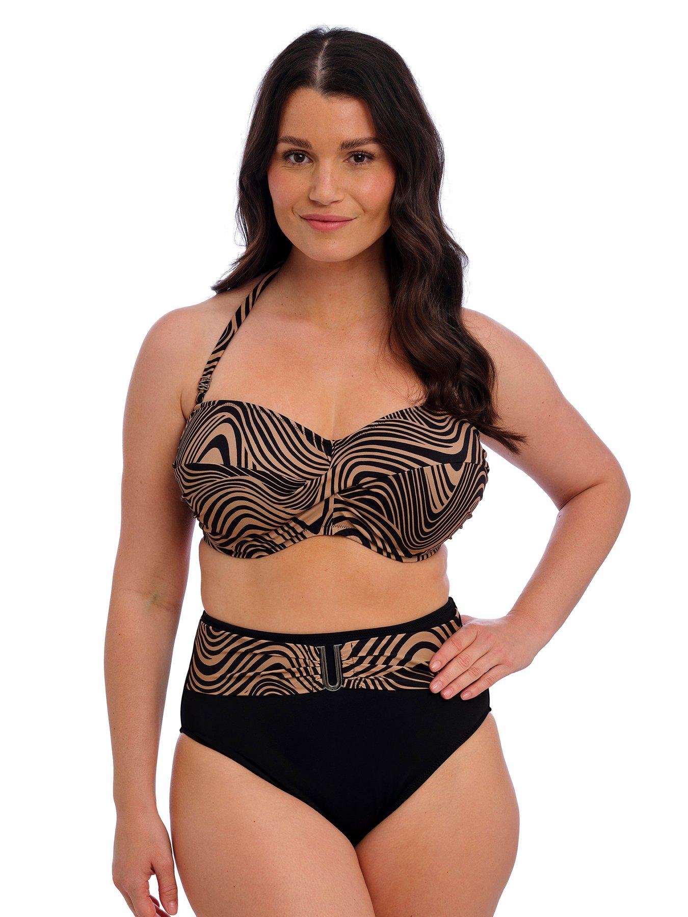 Fantasie Pemba Island UW Twist Bandeau Bikini Top - Black