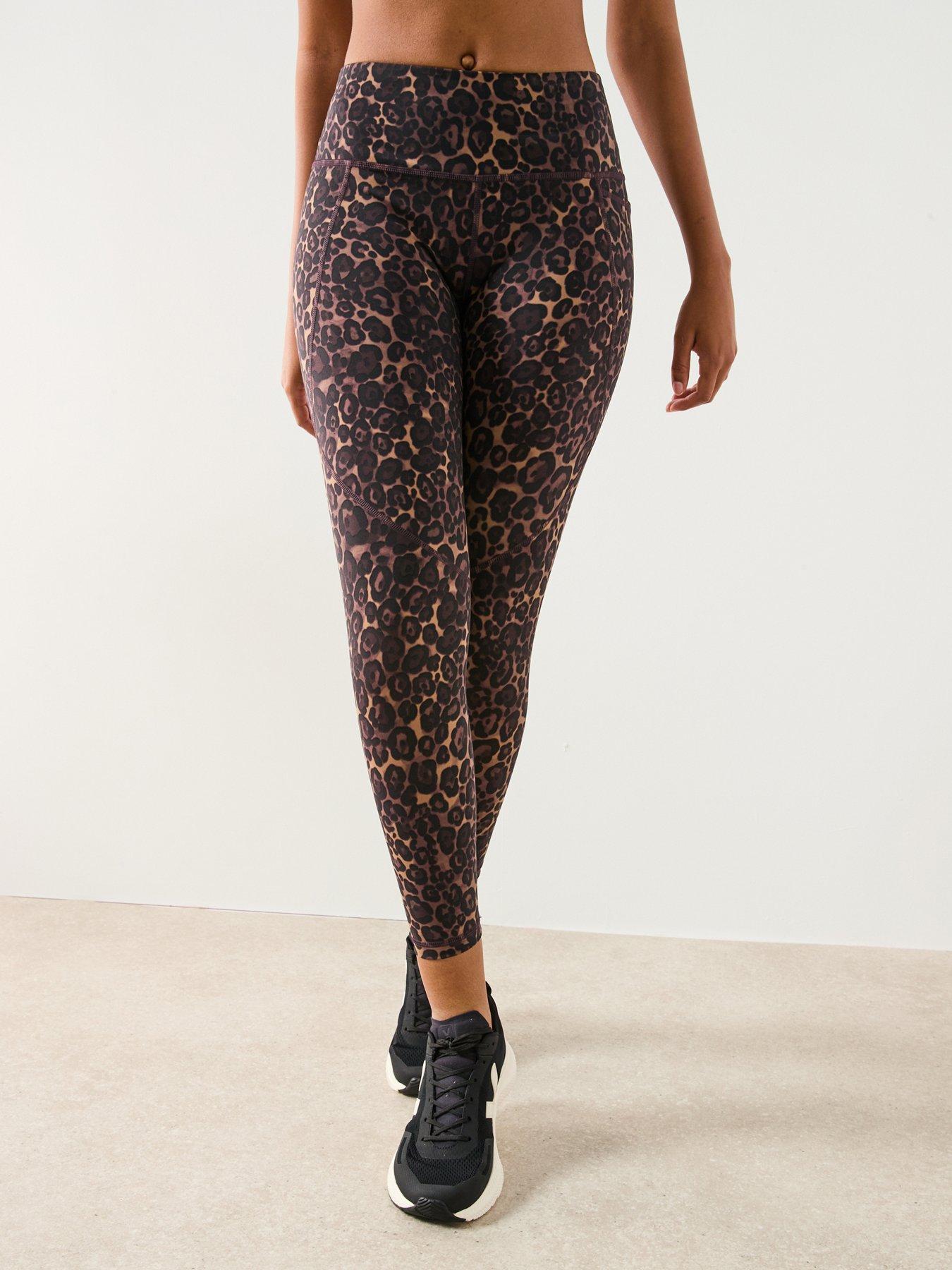 undefined Womens Training Power 7/8 Workout Leggings - Brown