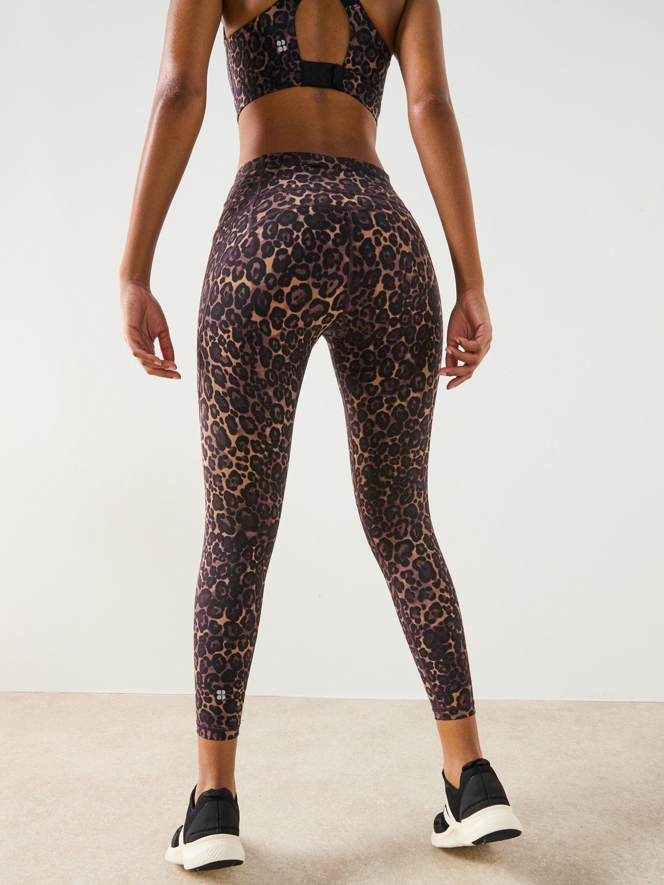 Image 2 of 6 of Sweaty Betty Womens Training Power 7/8 Workout Leggings - Brown