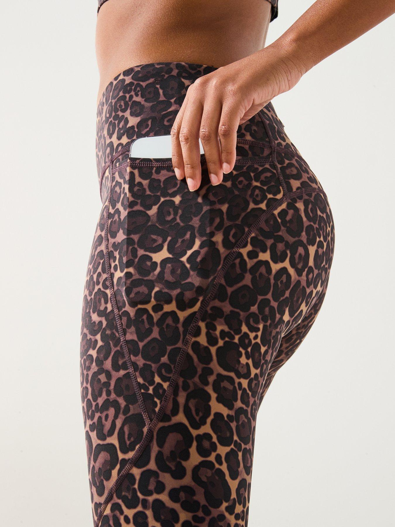Image 4 of 6 of Sweaty Betty Womens Training Power 7/8 Workout Leggings - Brown