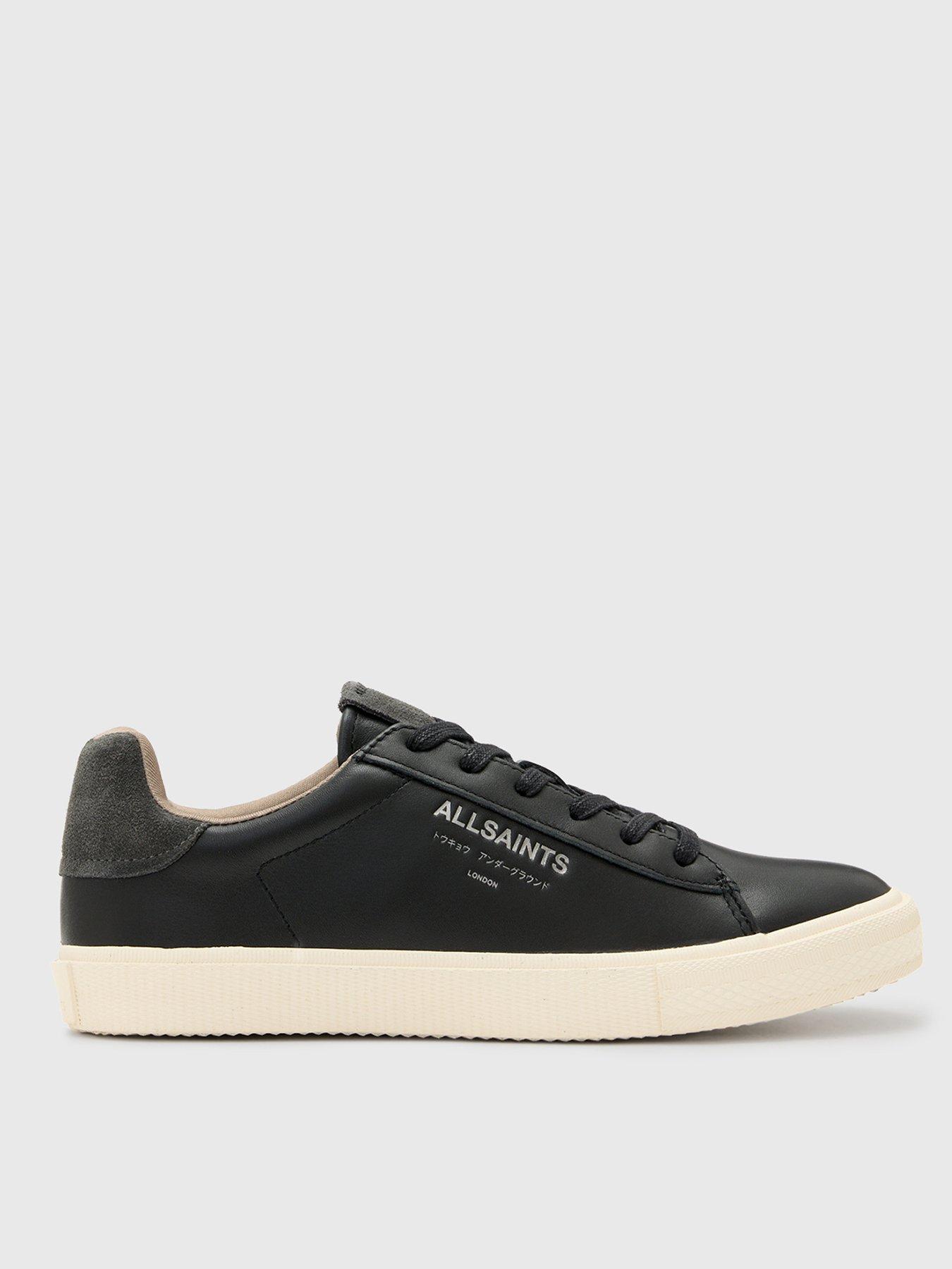 undefined Underground Leather Low Top Trainers - Black/Grey