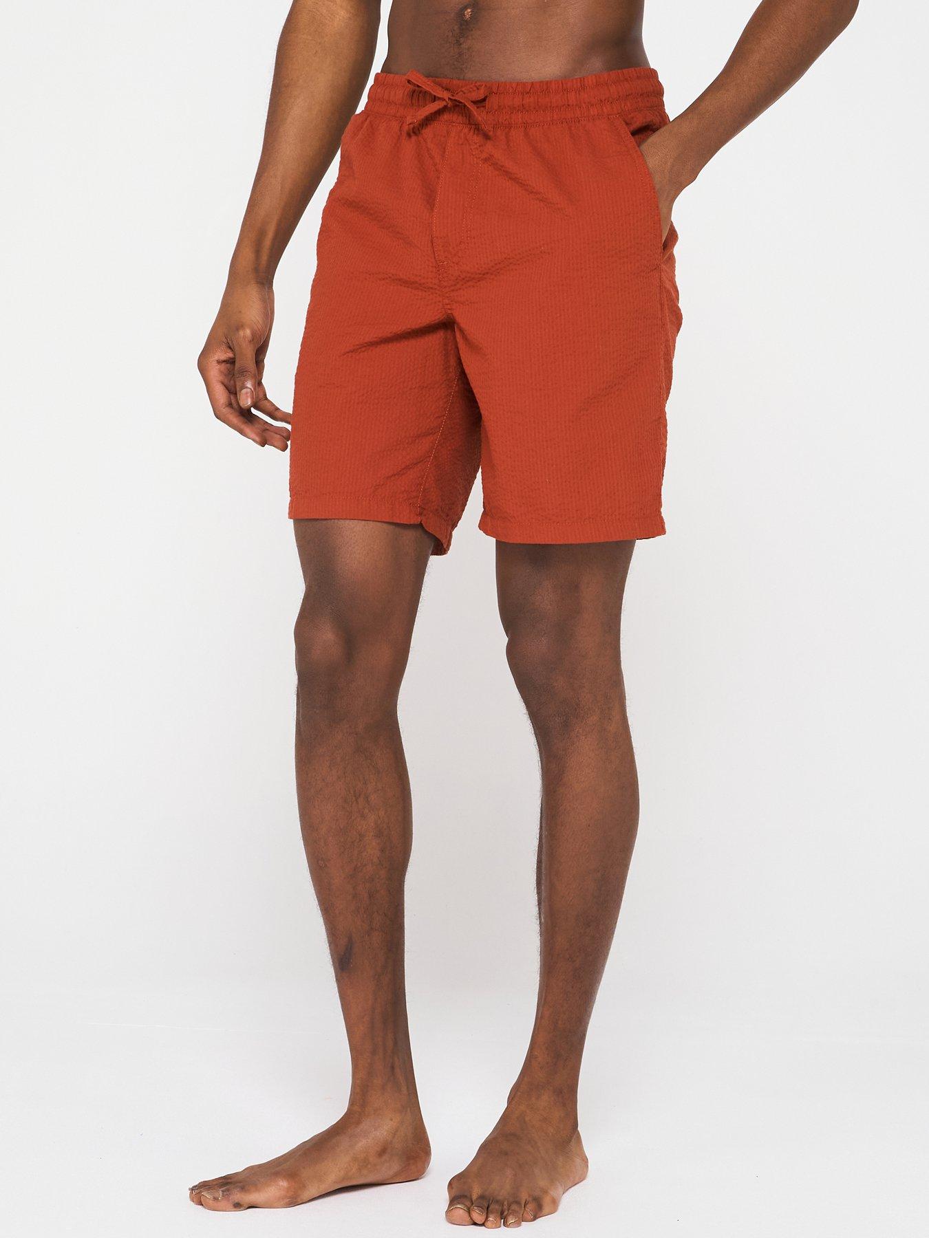 Jack & Jones Aiden Palma Seersucker Shorts - Arabian Spice