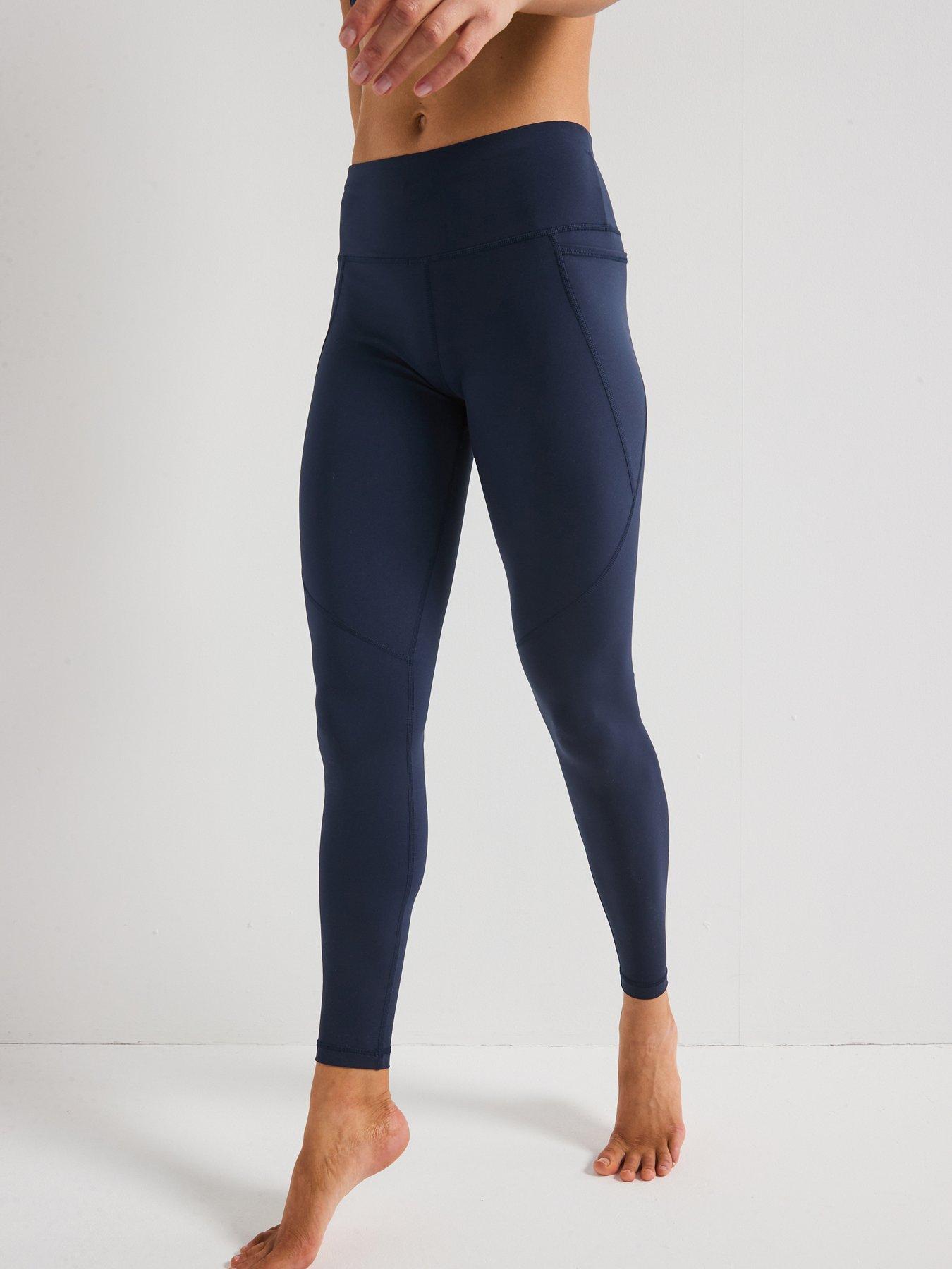 Womens Leggings Dark Blue Gym Leggings Avo The Senara Legging