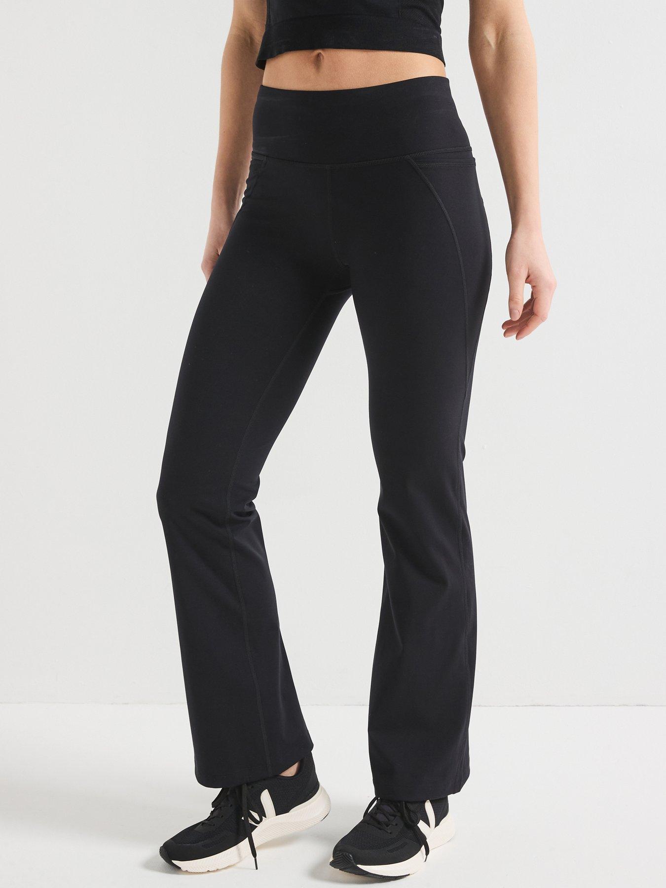 undefined Womens Training Power 30' Boot Cut Trousers - Black