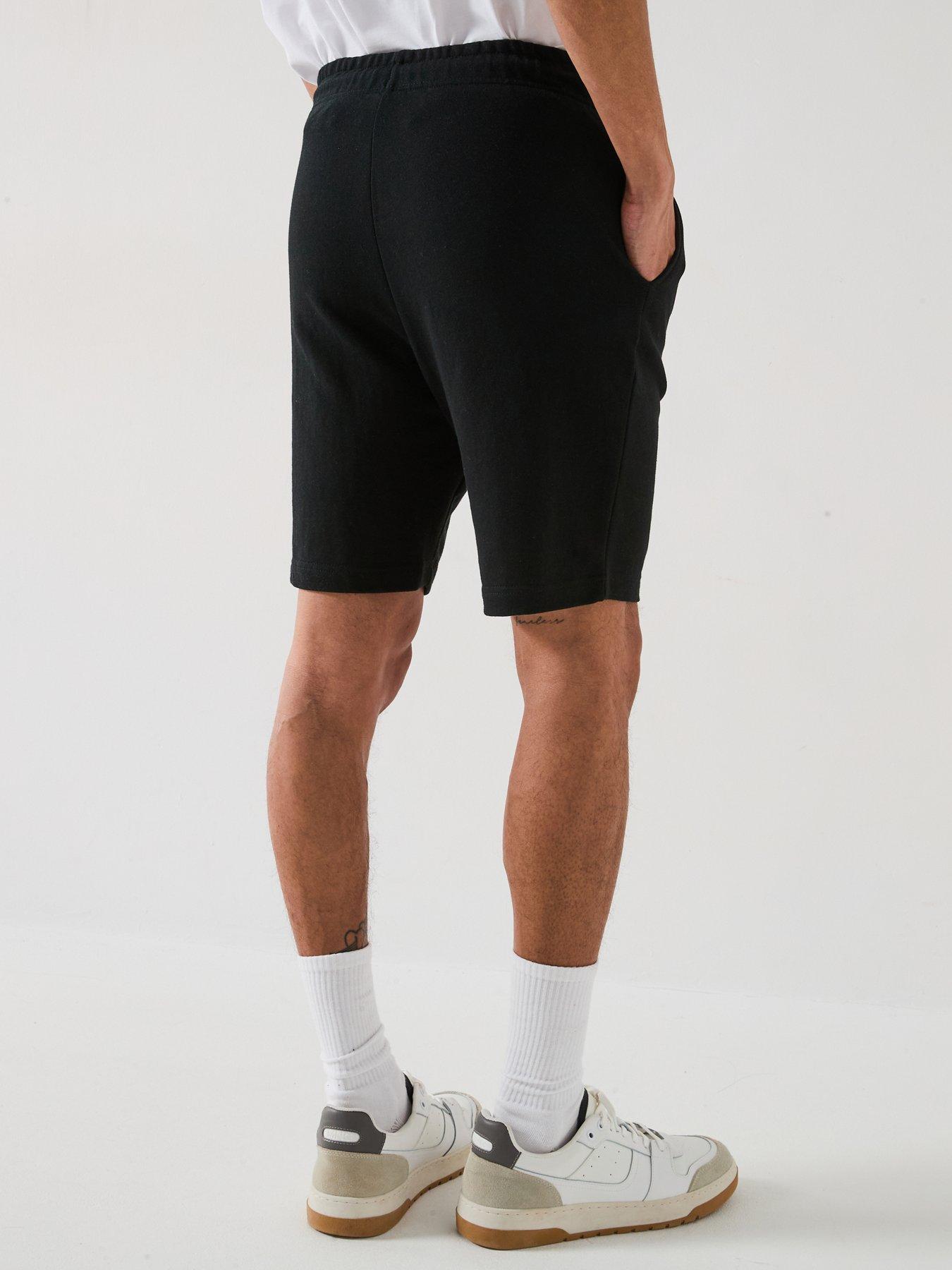 Image 2 of 5 of Jack & Jones Gordon Beau Script Sweat Shorts - Black