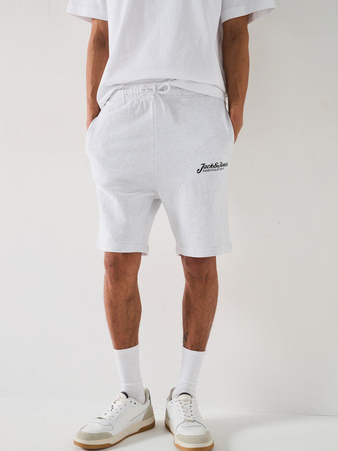 undefined Gordon Beau Script Sweat Shorts - White Melange