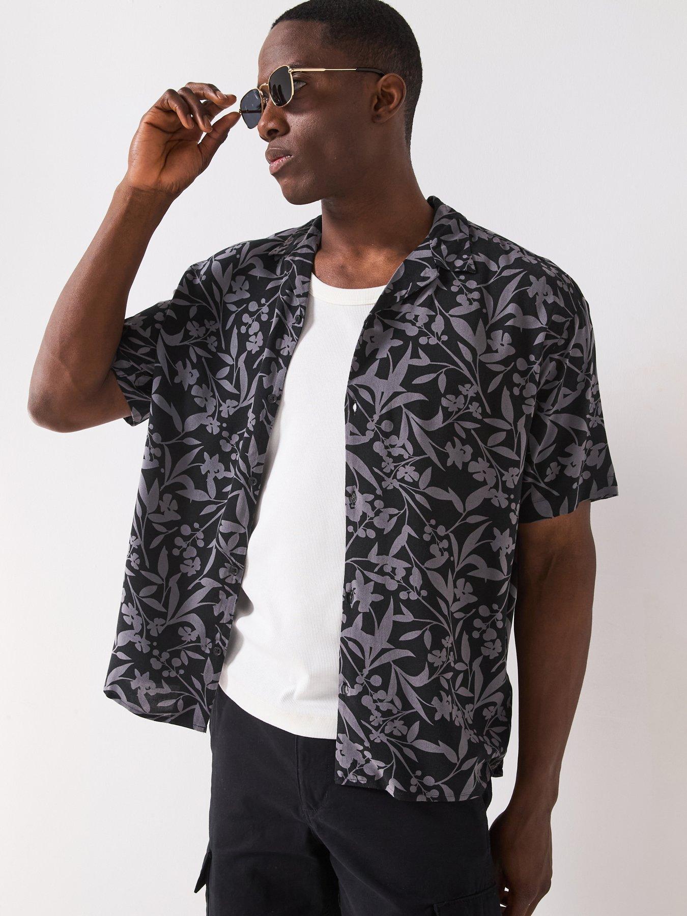 undefined Jeff Floral Resort Short Sleeve Shirt - Castlerock