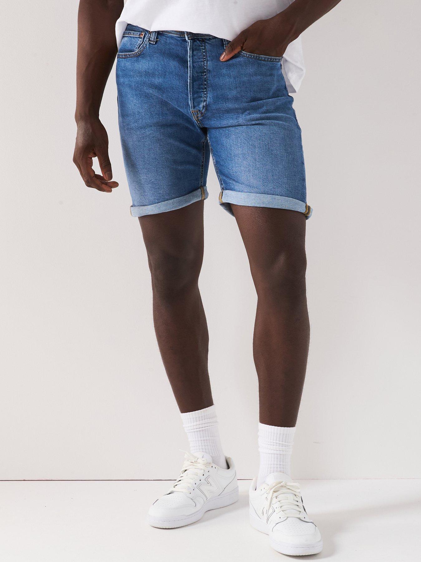 undefined Jack & Jones Rick Original Distressed Denim Shorts