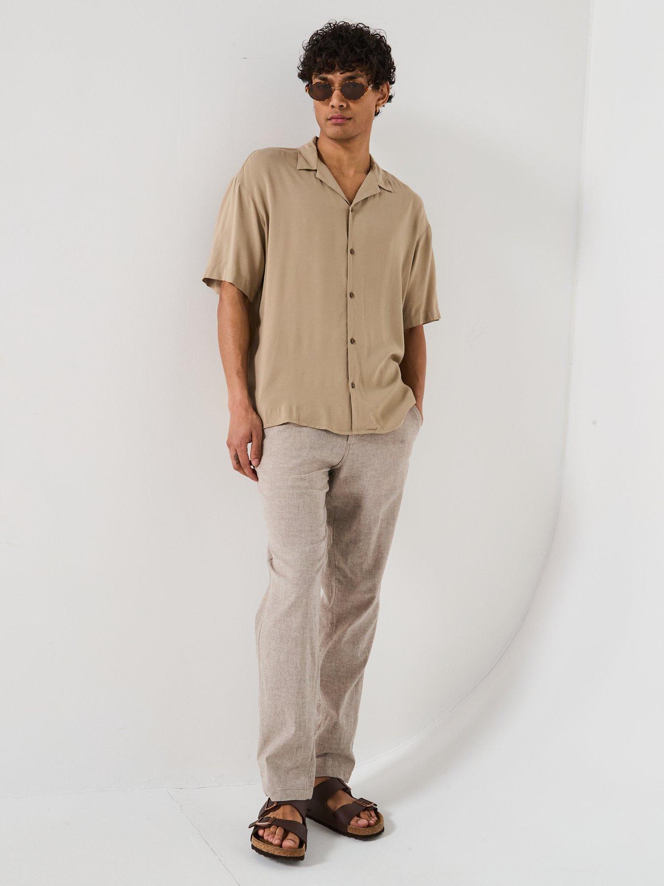 Jack Jones Jjejeff Solid Resort Shirt S/s Sn - Camicie Uomo Nero | Nencini Sport