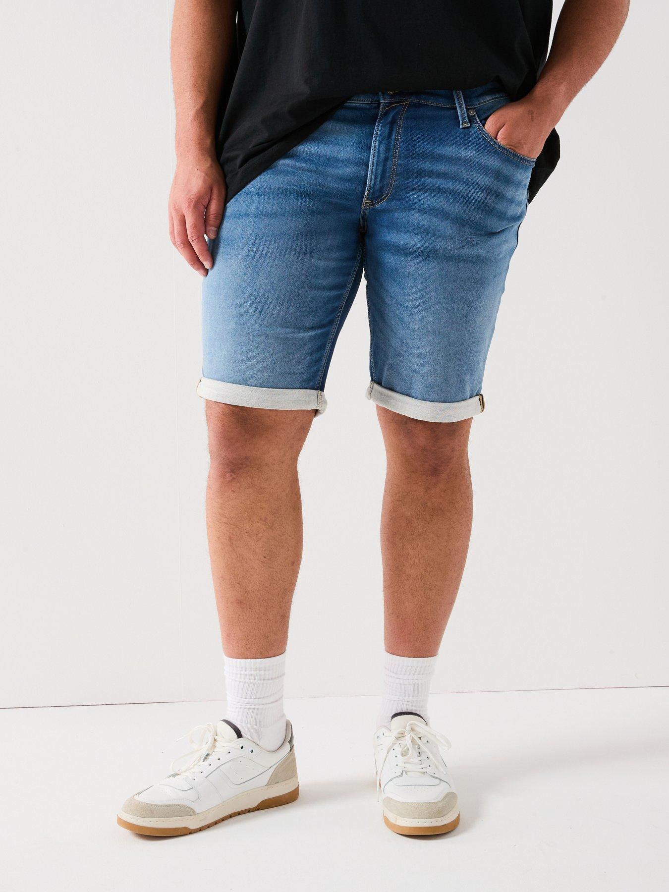 undefined Jack & Jones Plus Size Rick Icon Denim Shorts