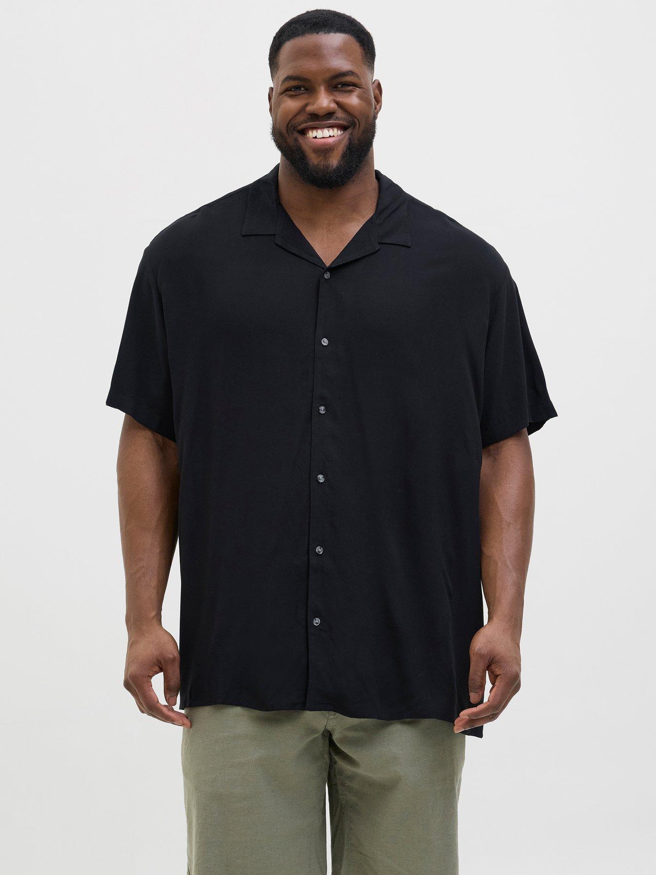 jack-jones-plus-size-jeff-solid-resort-shirt-black