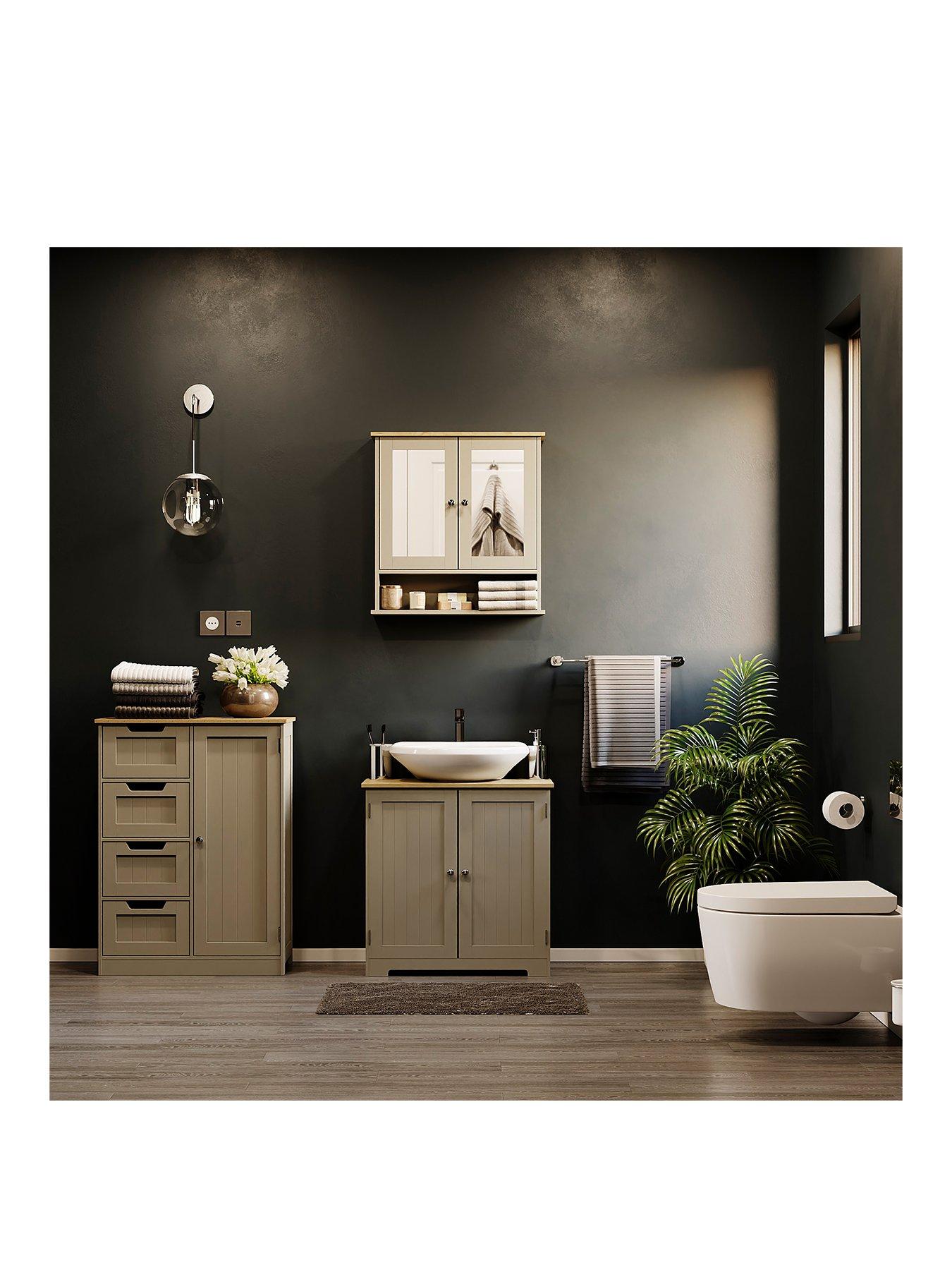 Image 3 of 7 of Bath Vida Priano 2 Door Under Sink Cabinet
