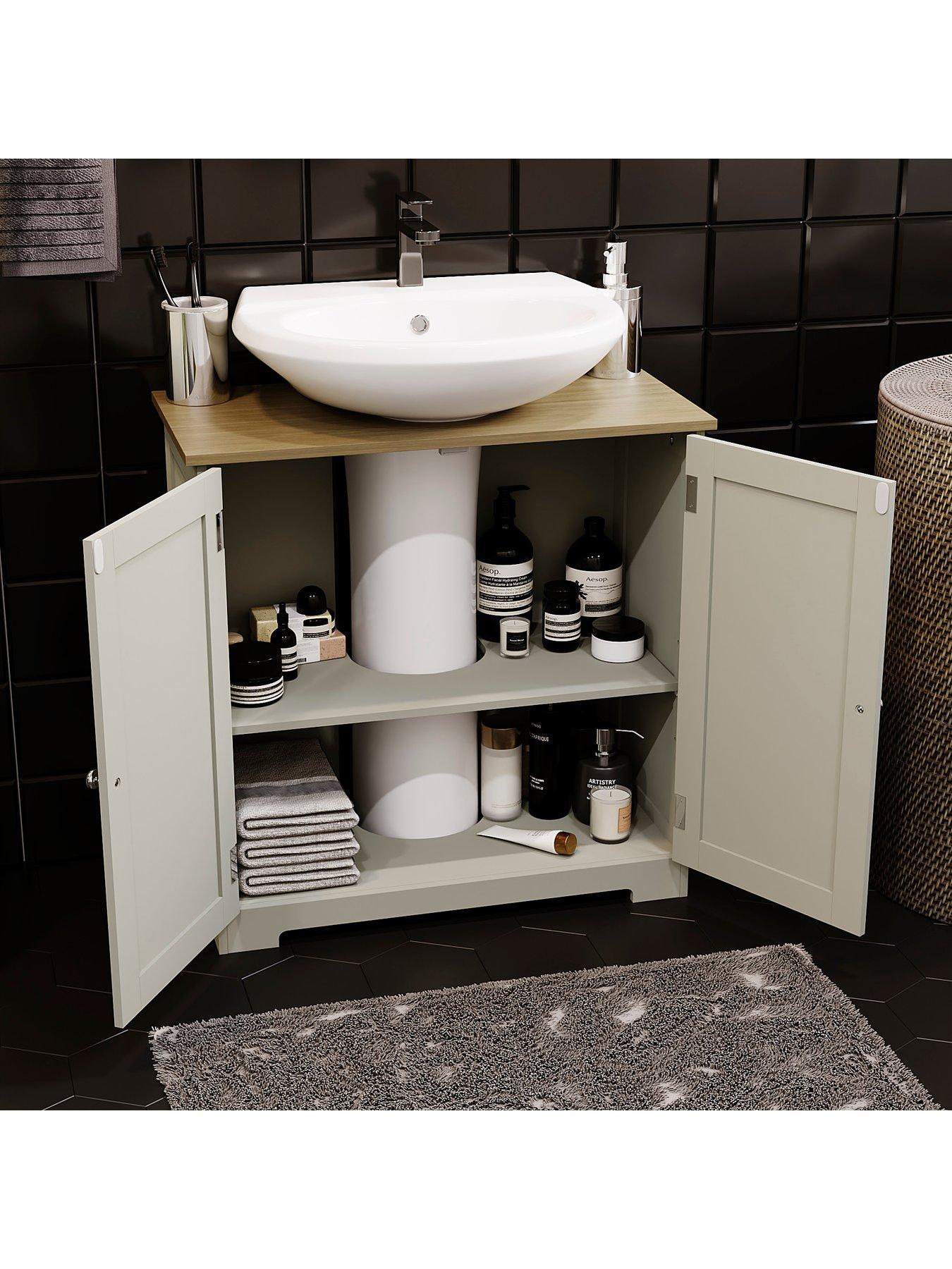 Image 4 of 7 of Bath Vida Priano 2 Door Under Sink Cabinet