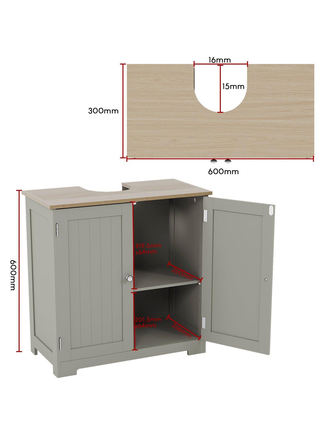 Image 7 of 7 of Bath Vida Priano 2 Door Under Sink Cabinet