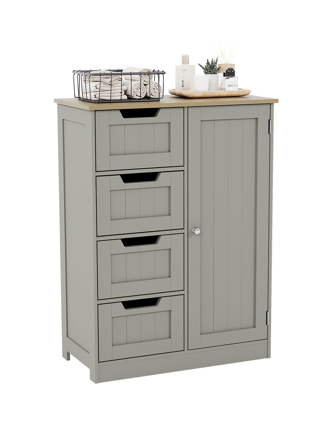 Image 2 of 7 of Bath Vida Priano 4 Drawer 1 Door Freestanding Unit