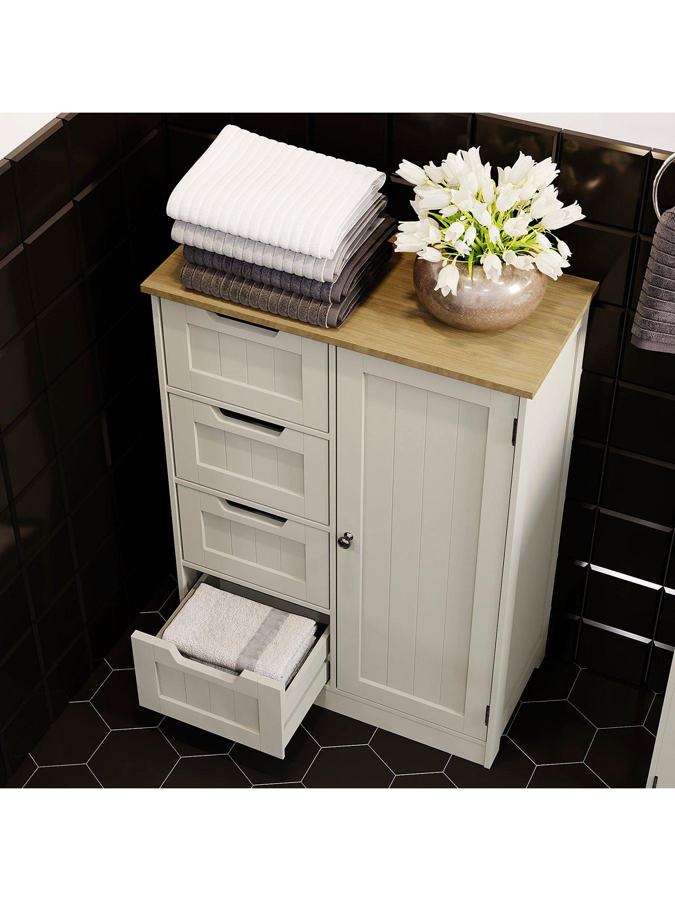 Image 6 of 7 of Bath Vida Priano 4 Drawer 1 Door Freestanding Unit
