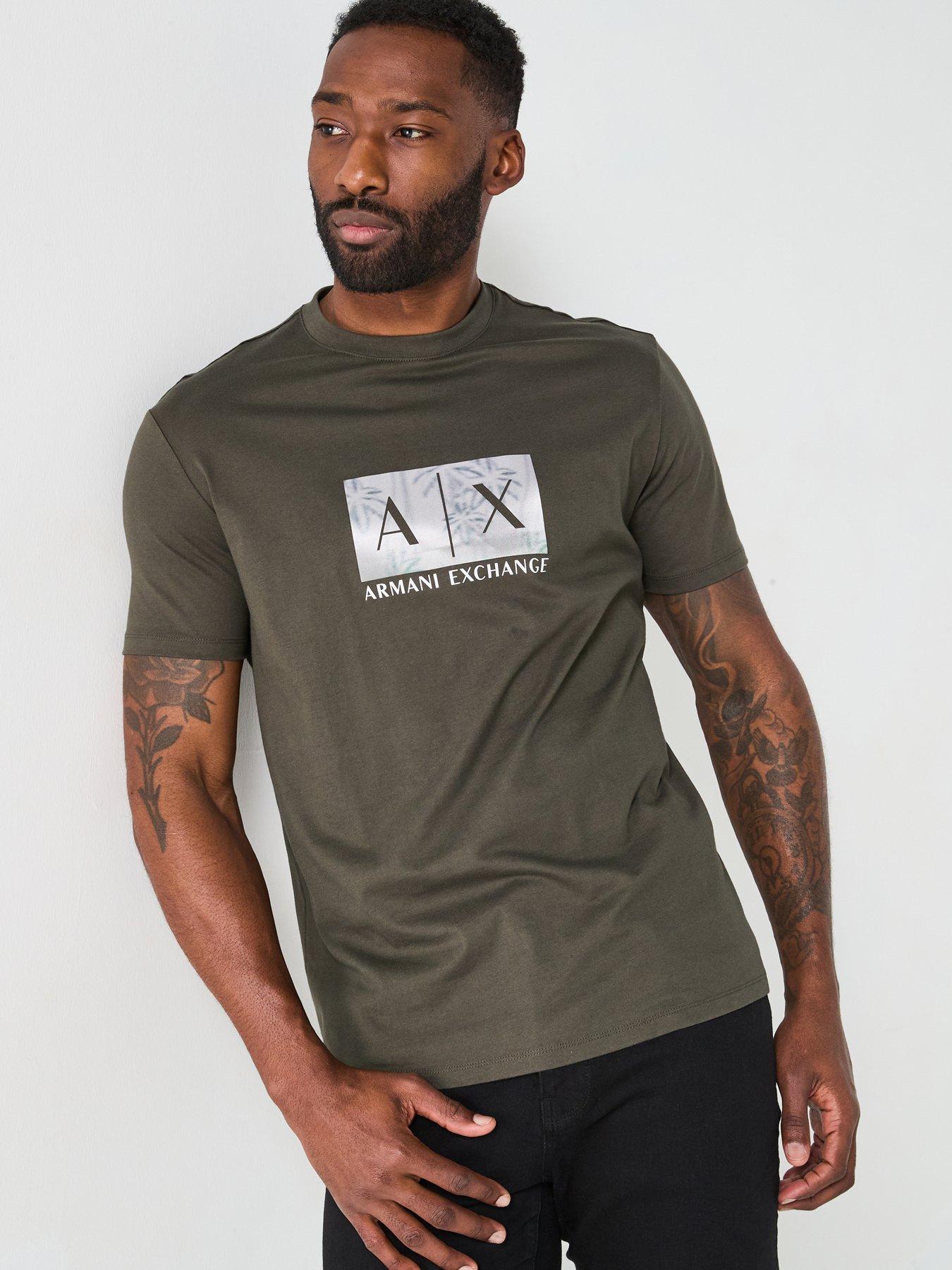 undefined Printed Logo T-Shirt - Dark Khaki