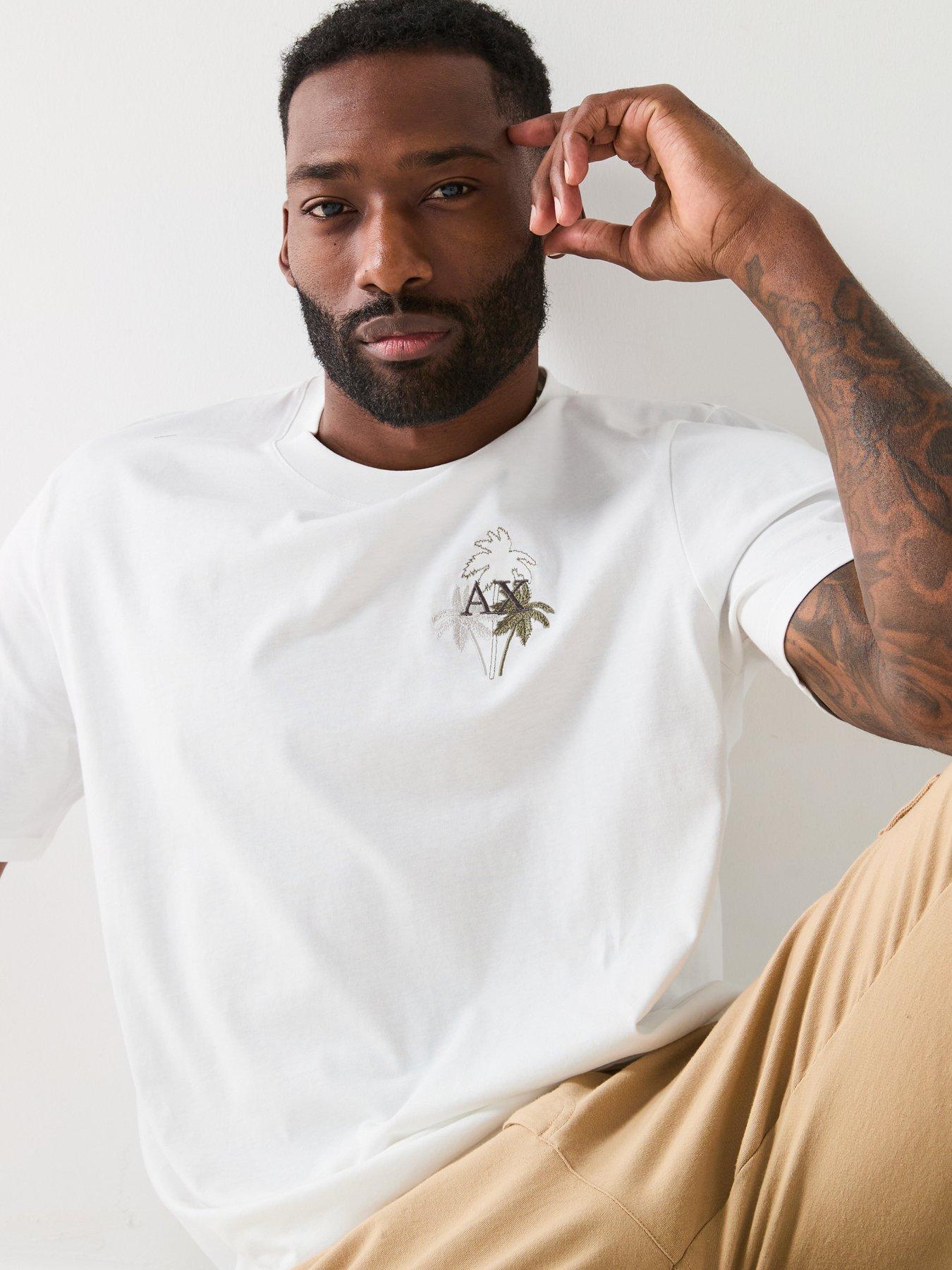 undefined Embroidered Palm Logo T-Shirt - Off White