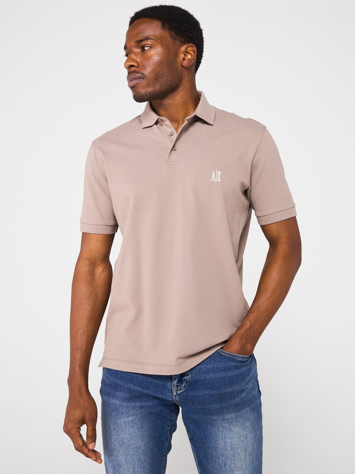 Armani Exchange Icon Project Polo Shirt - Beige