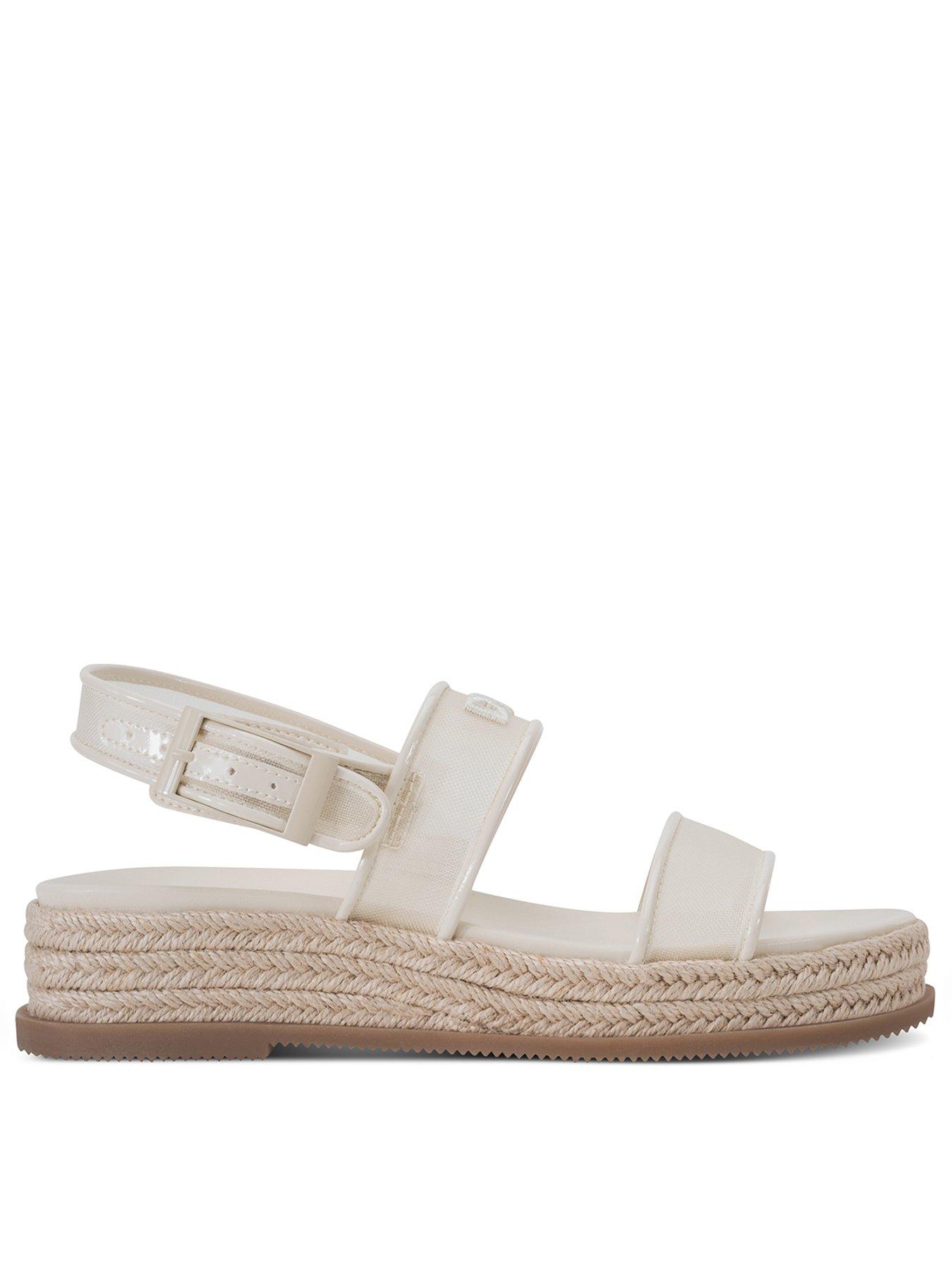 undefined Bernae Slingback Wedge Espadrille Sandals - White