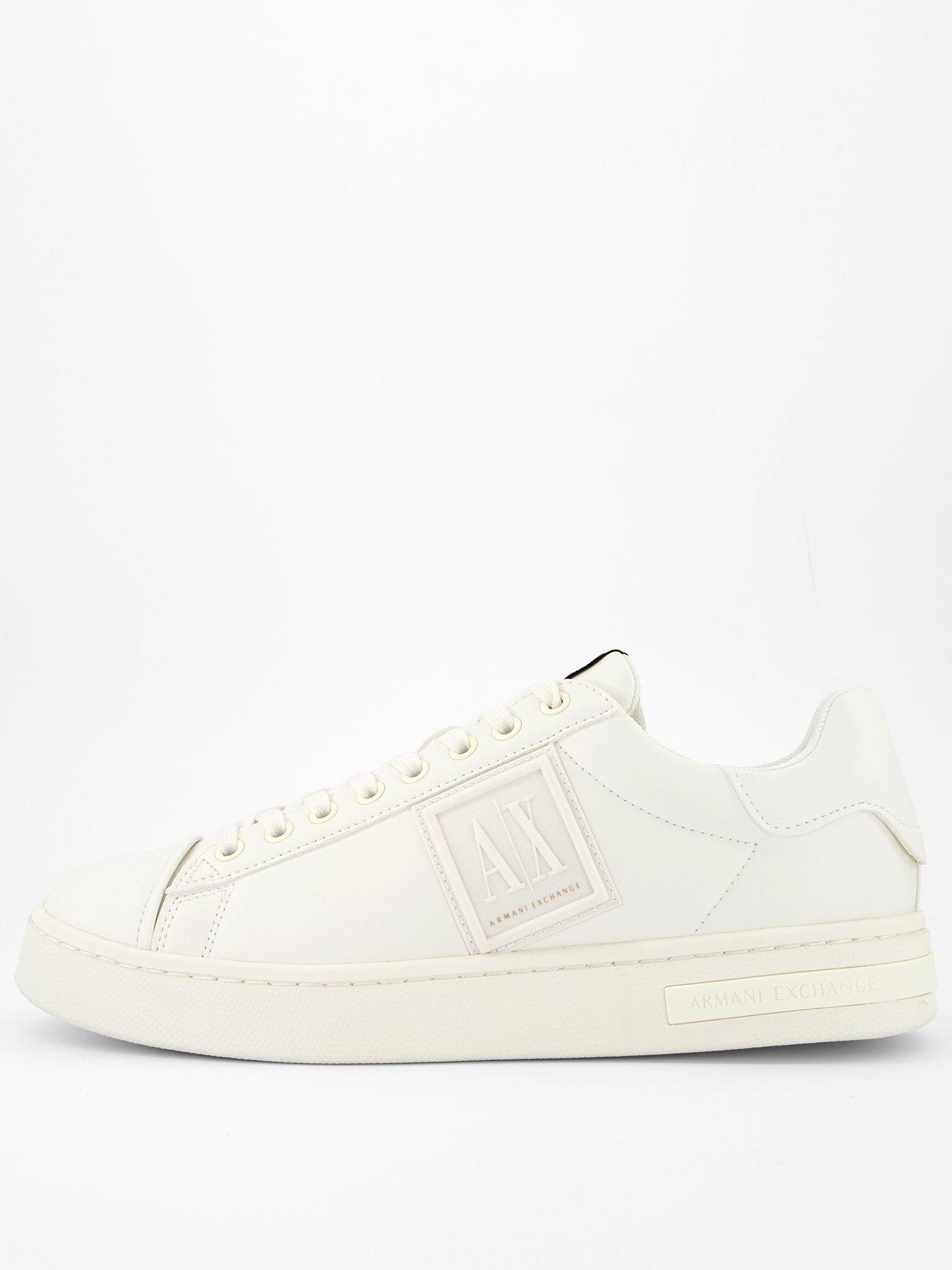 undefined Badge Detail Trainers - White
