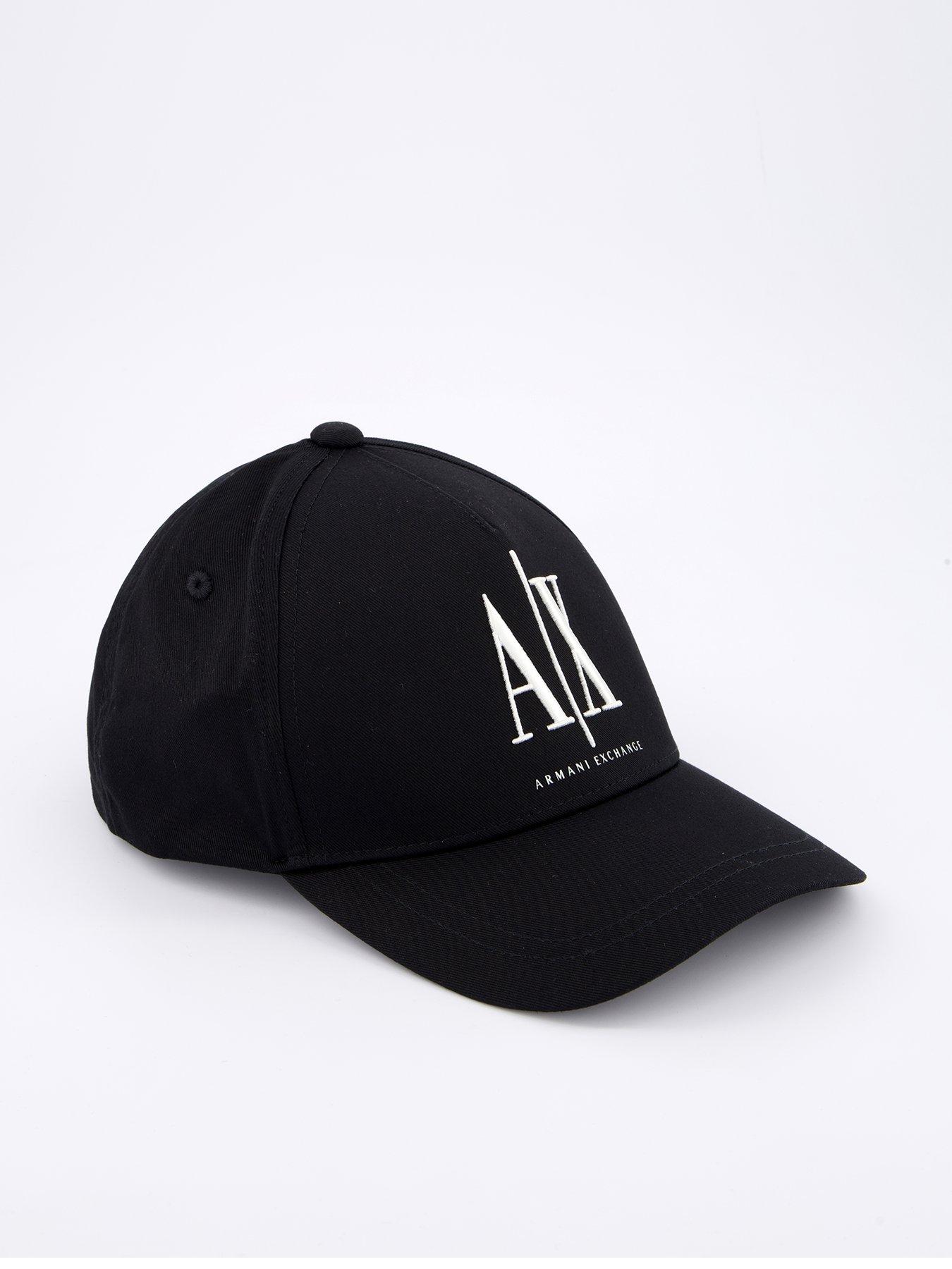 Armani Exchange Logo Baseball Cap - Black