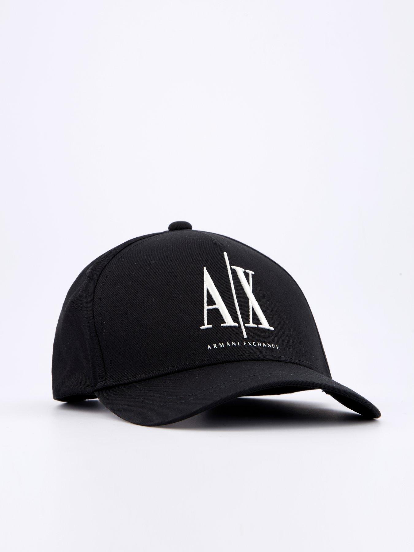Armani Exchange Logo Baseball Cap Black Very