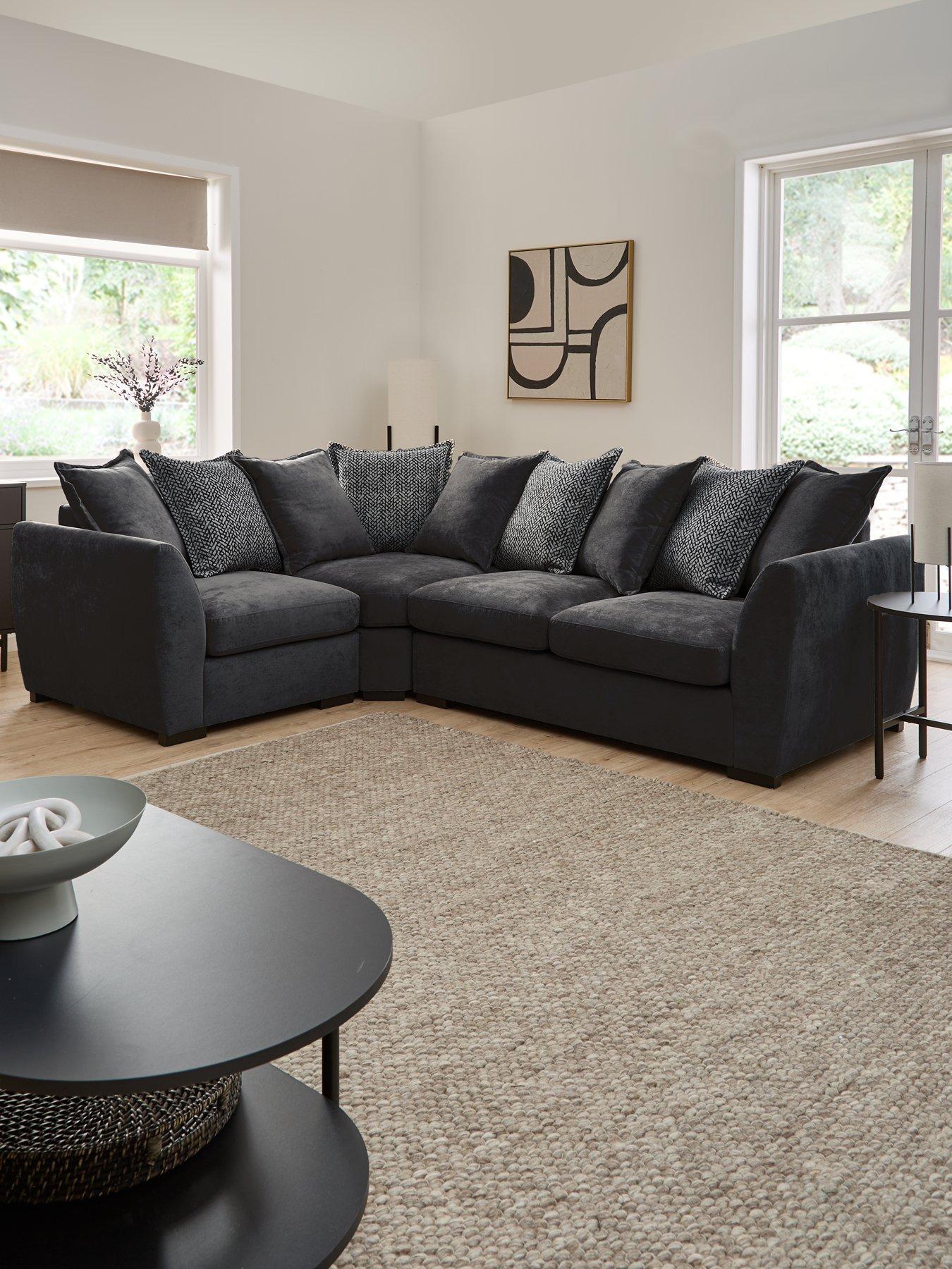 undefined Havana Fabric Left Hand Double Arm Sofa - FSC Certified