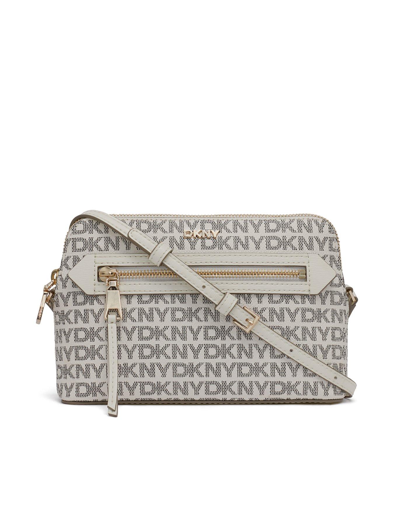 DKNY Bryant Ave Tz Dome Crossbody Bag Light Grey Very