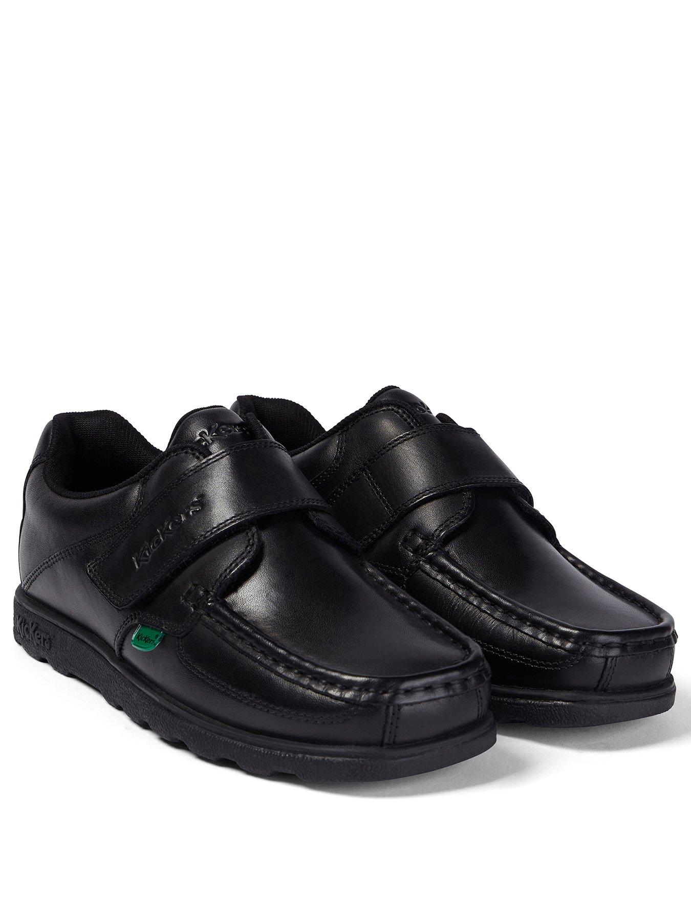 Image 2 of 7 of Kickers Fragma Single Strap Leather Shoe - Black