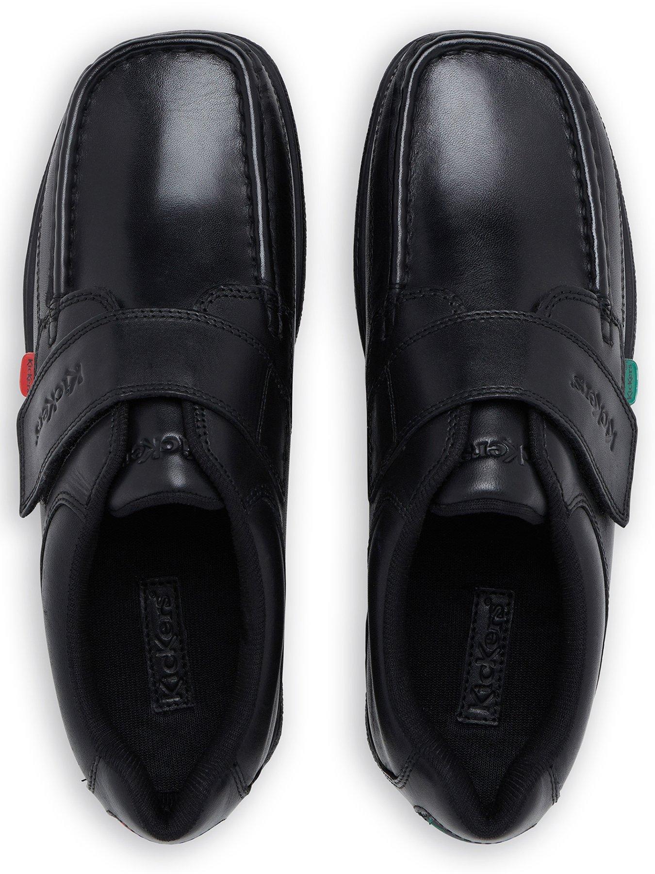 Image 4 of 7 of Kickers Fragma Single Strap Leather Shoe - Black