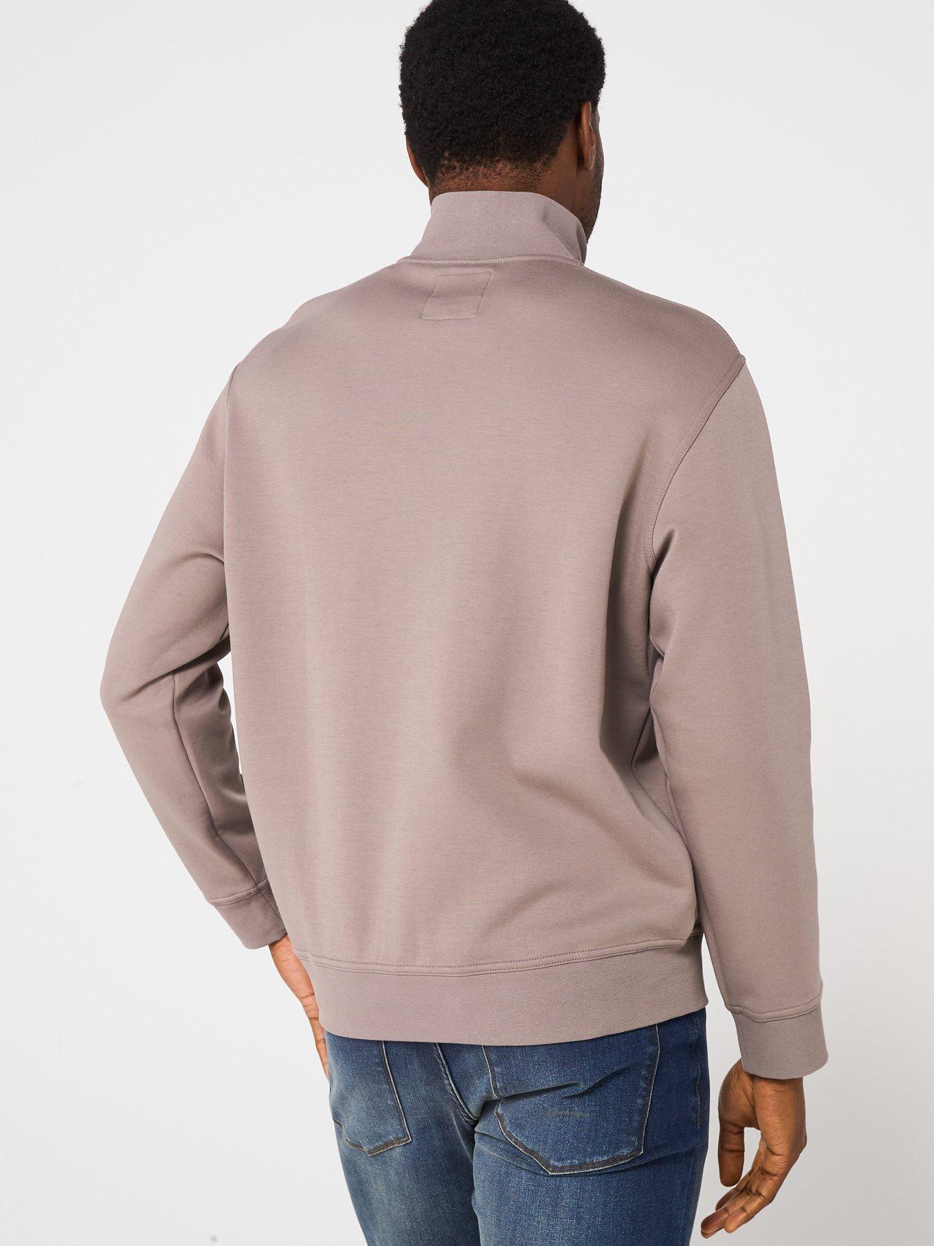 Image 2 of 5 of Armani Exchange Icon Project 1/4 Zip Sweat Top - Beige