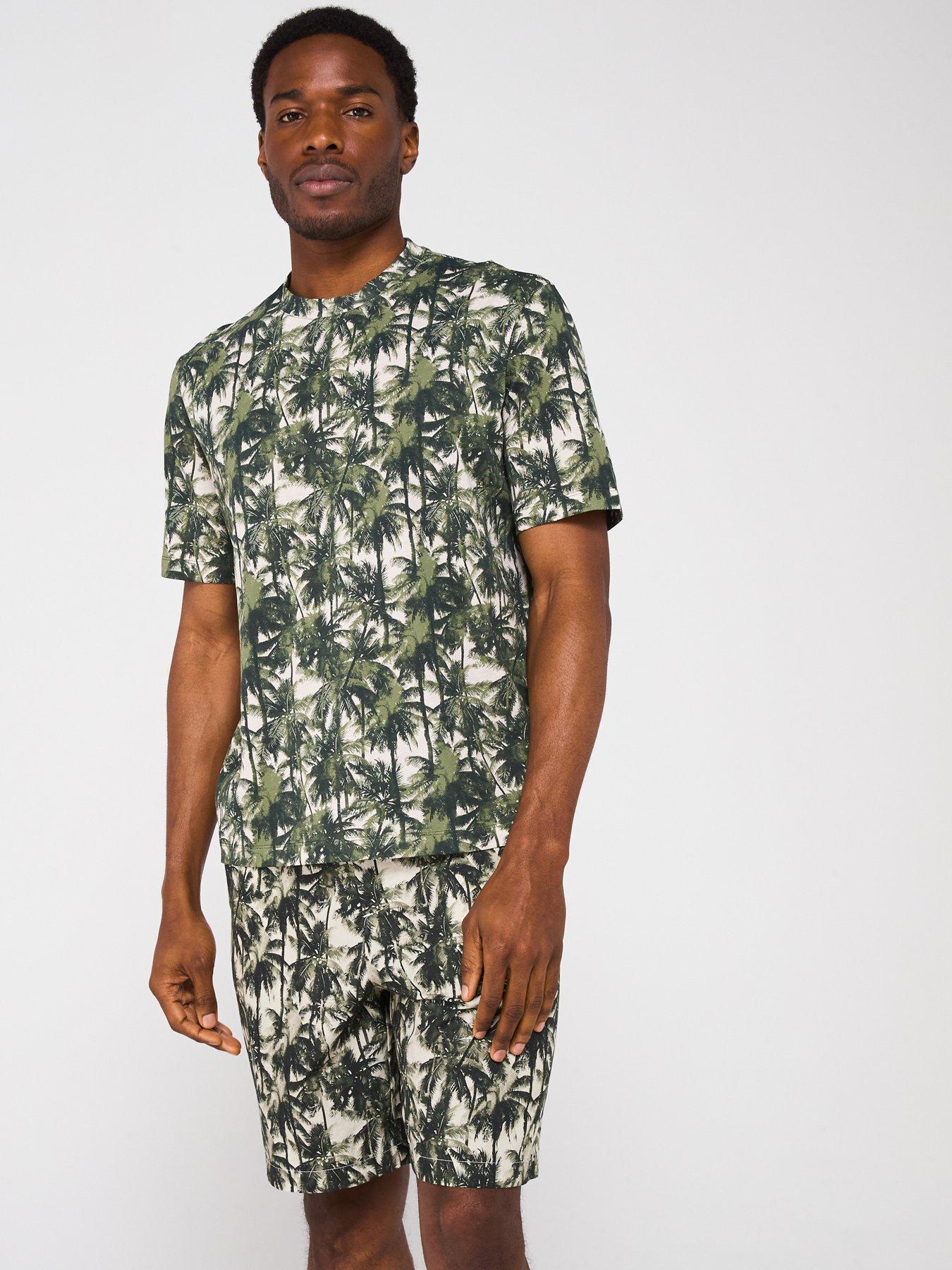 undefined Palm Print T-Shirt - Dark Multi
