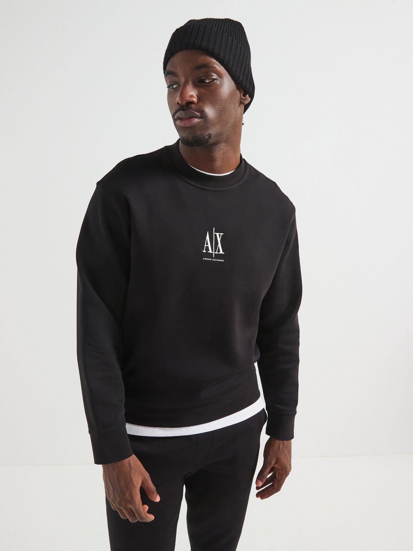 Armani Exchange Icon Project Crew Sweat - Black