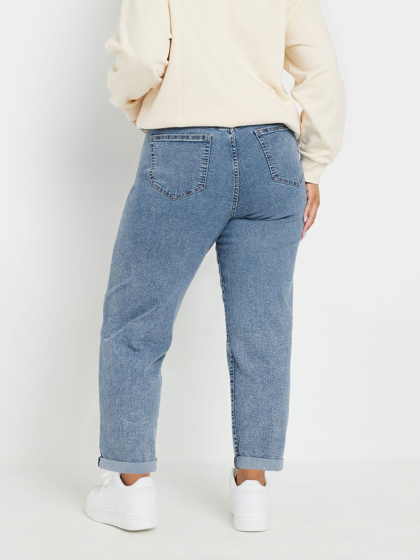 Image 2 of 4 of Yours Curve Boyfriend Jean - Blue
