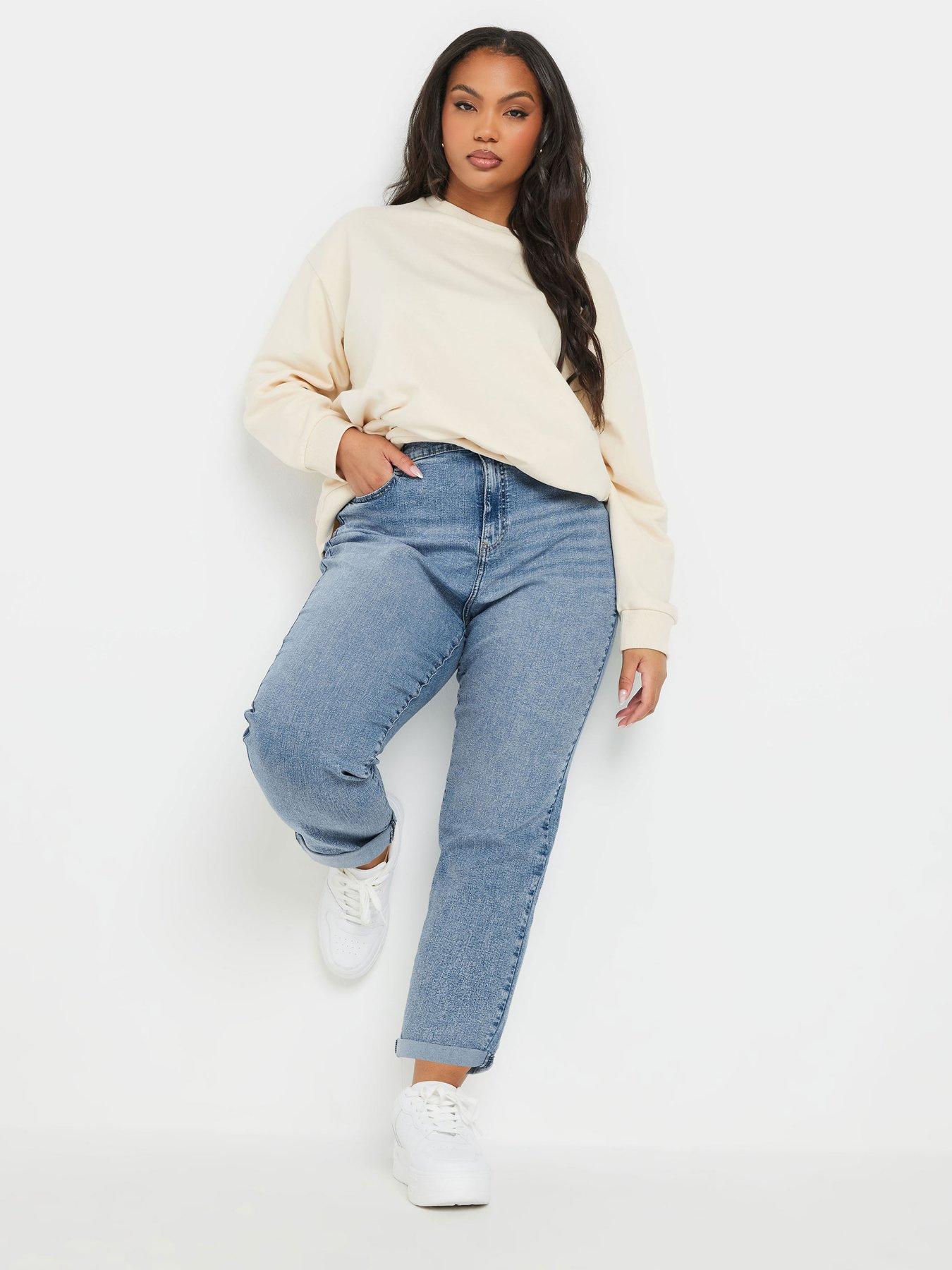 Image 3 of 4 of Yours Curve Boyfriend Jean - Blue