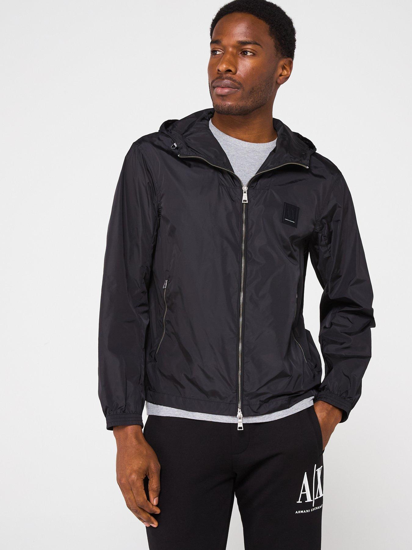 Armani Exchange Nylon Winderbreaker Jacket - Black | Very