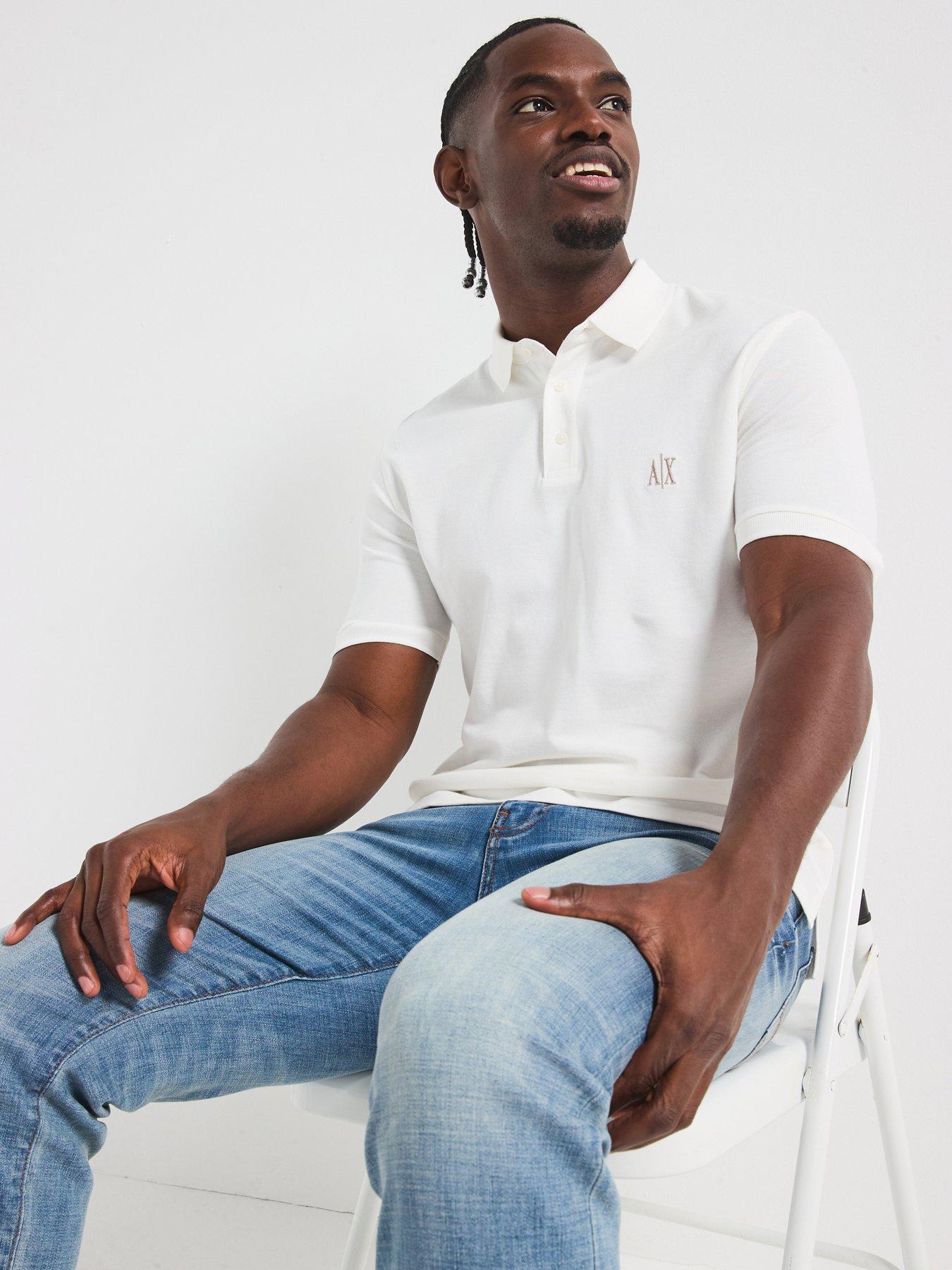 Armani Exchange Icon Project Polo Shirt - Off White