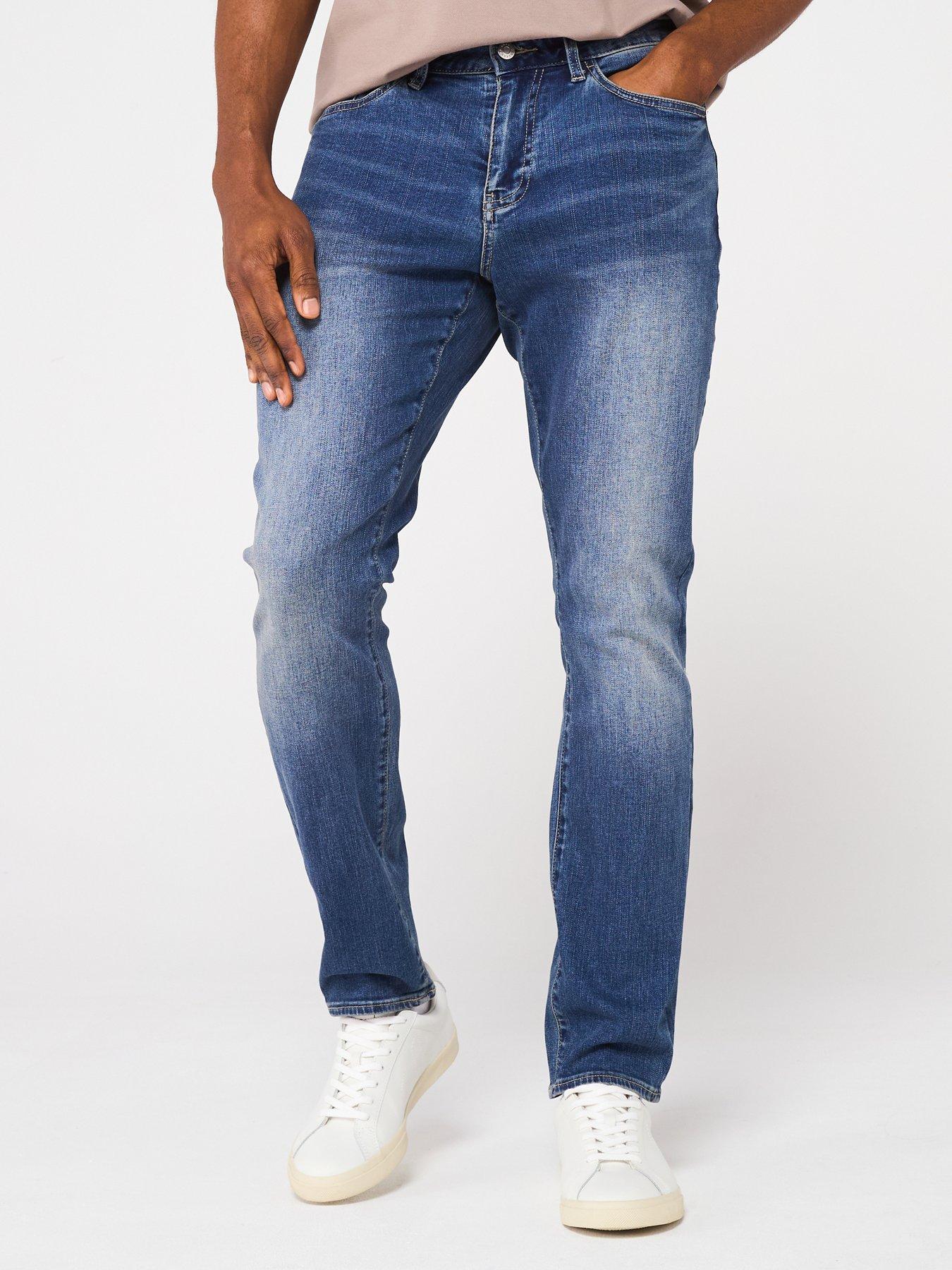 Armani Exchange Slim Fit Jeans, Mid Wash, Size 38, Length Regular, Men