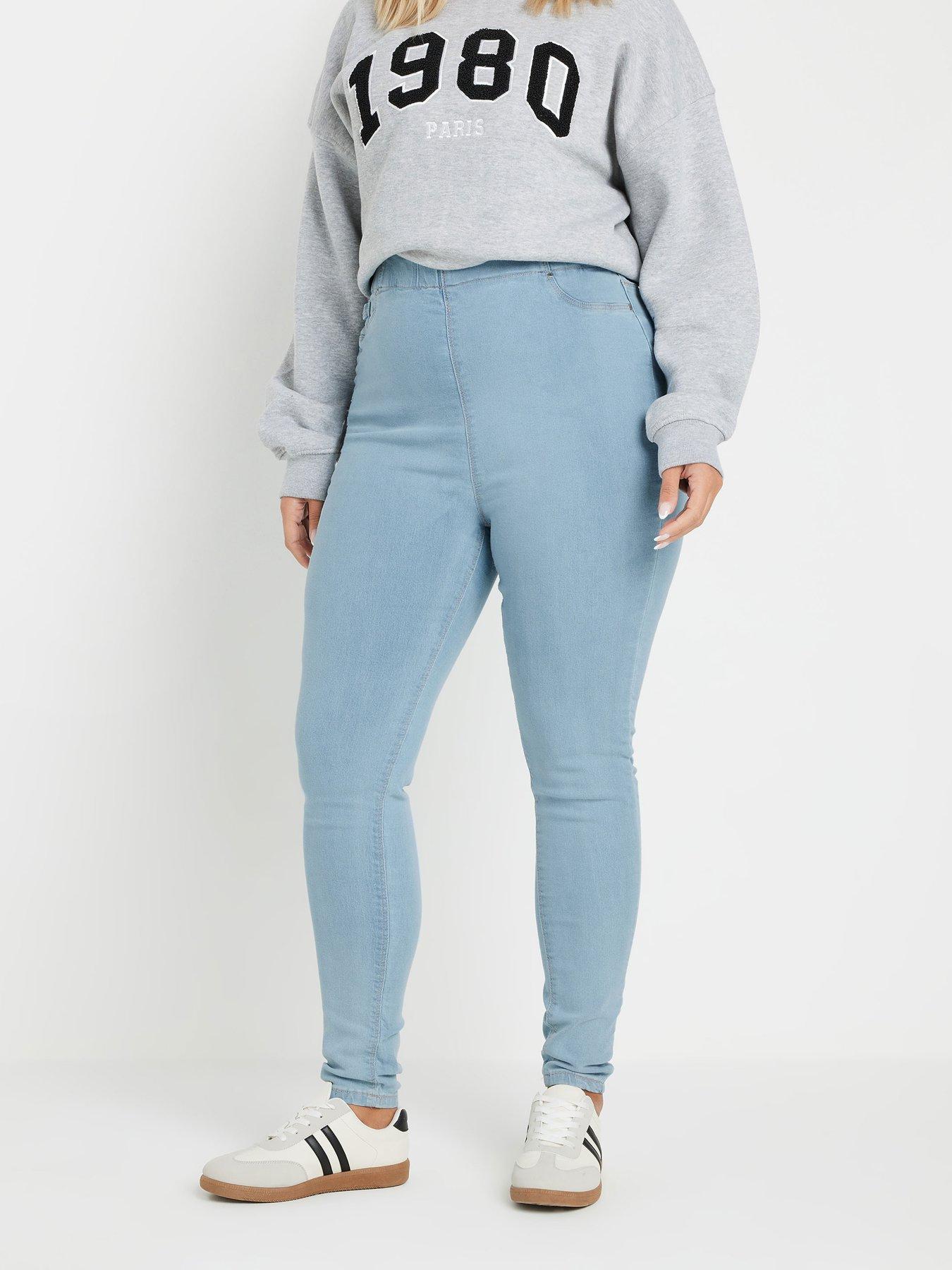 Image 1 of 4 of Yours Curve Jenny Jegging 32" - Blue